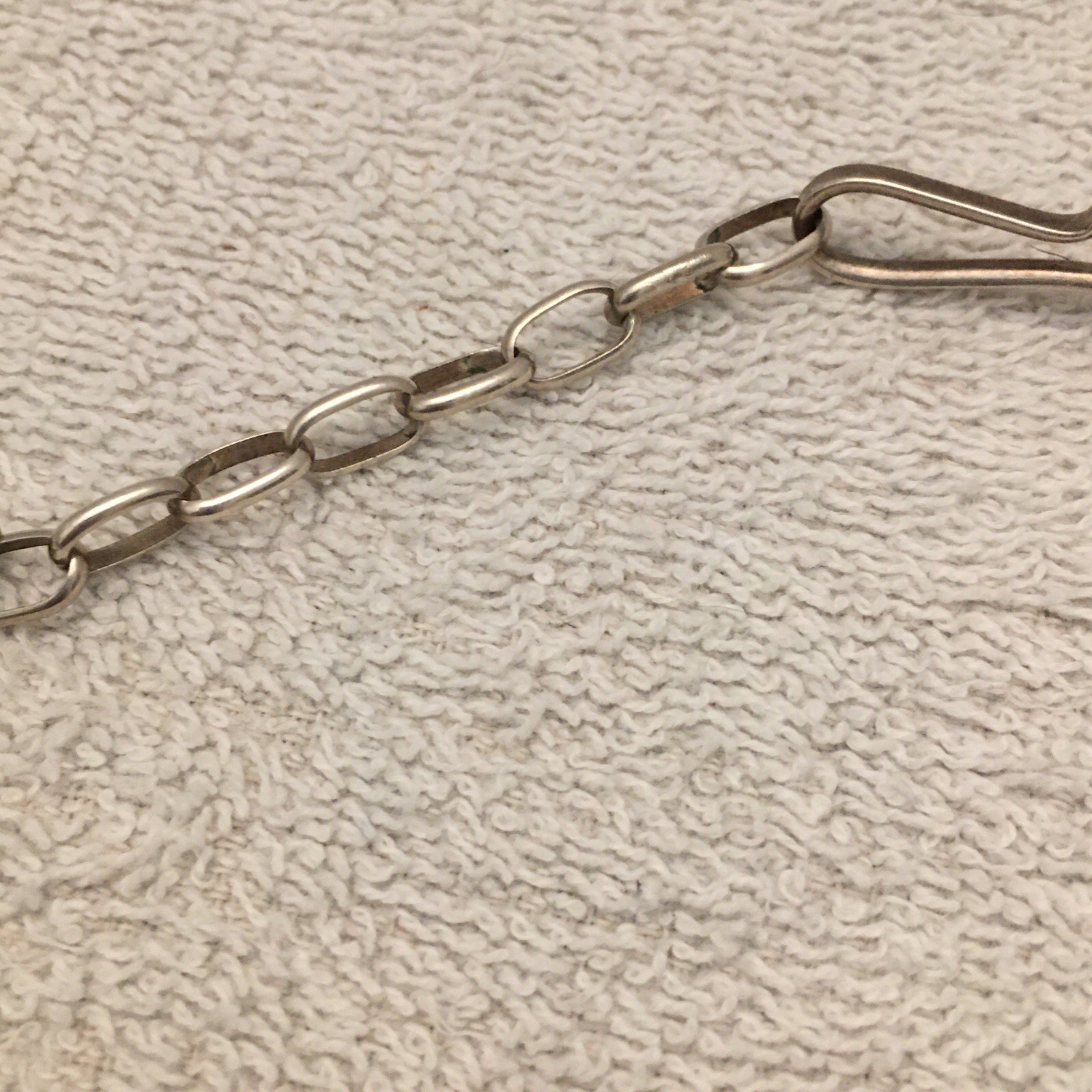 Christin Wolf Necklace Sterling Marked W/ Gemstone Hook Closure