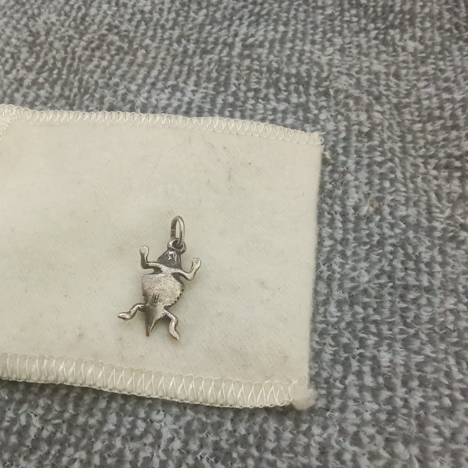 Rare Retired James Avery 3D Horned Toad Lizard Charm Sterling Silver 925 TCU
