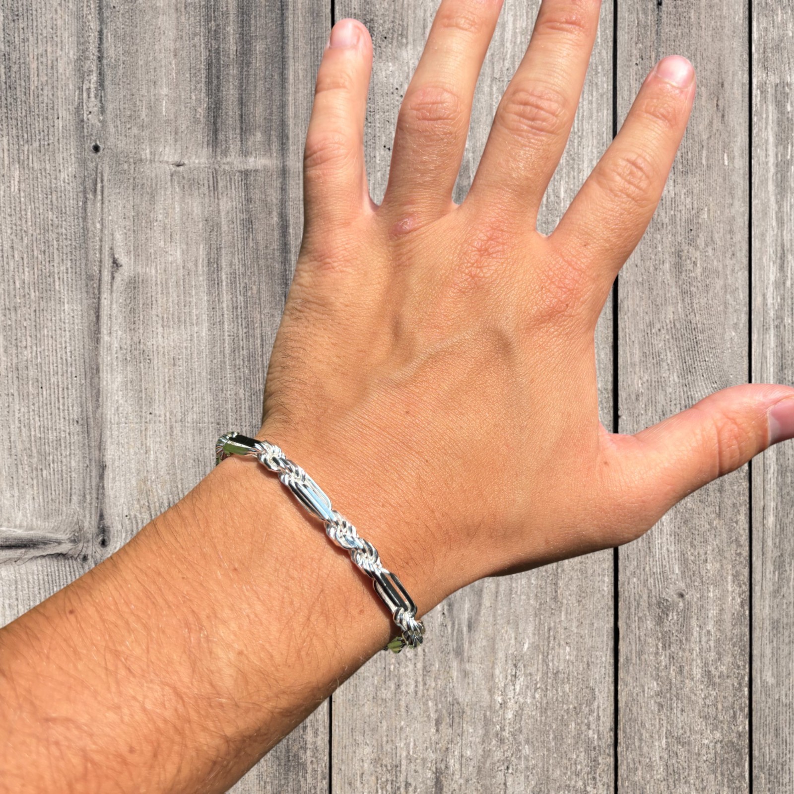6mm Figarope Milano Bracelet – Solid 925 Sterling Silver Or 14k Gold Vermeil