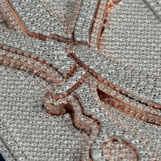 Unique Style Gift For Him Barber-Themed Pendant Mens Real Moissanite 925 Silver