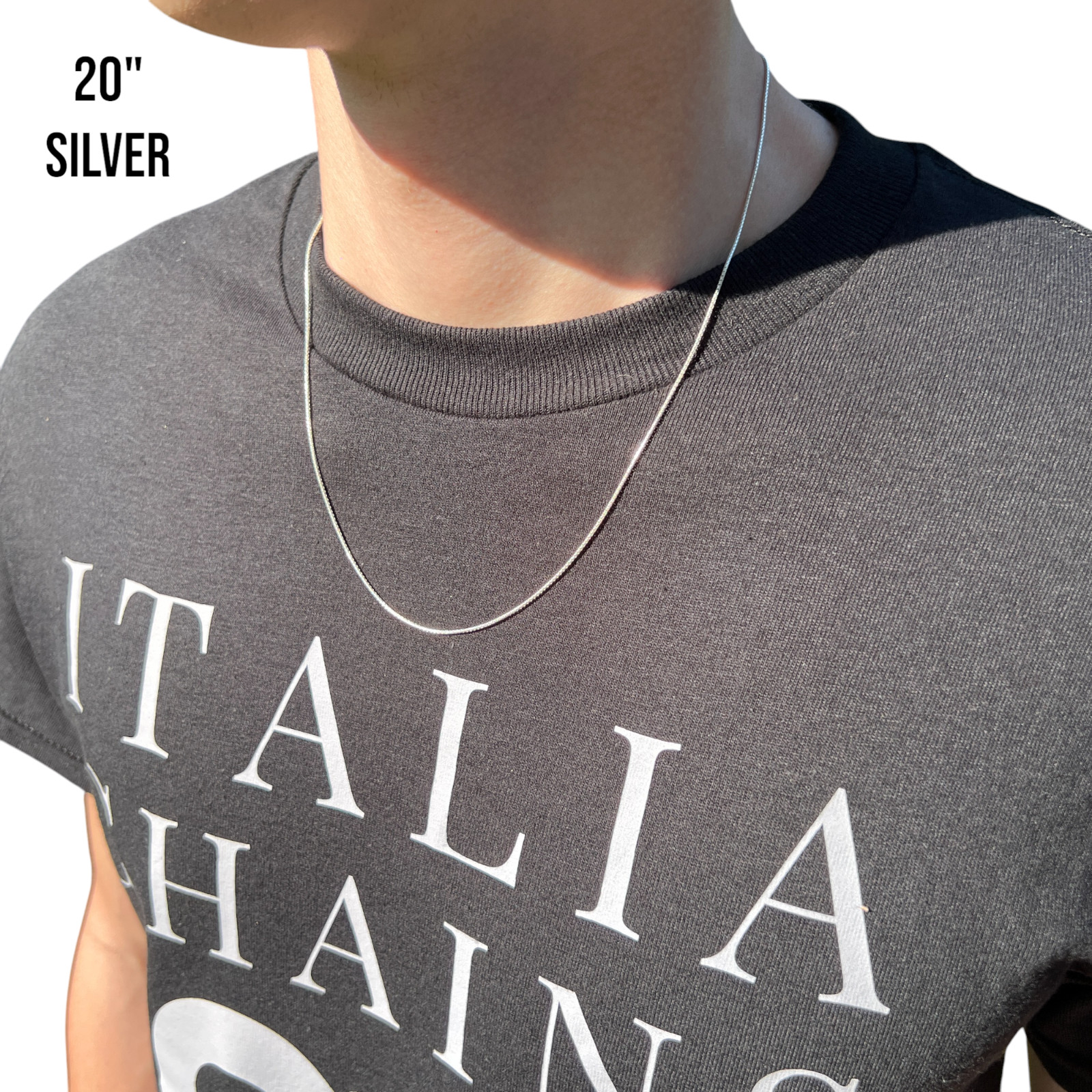 1mm round Box Chain Necklace – Solid 925 Sterling Silver Or 14k Gold Vermeil