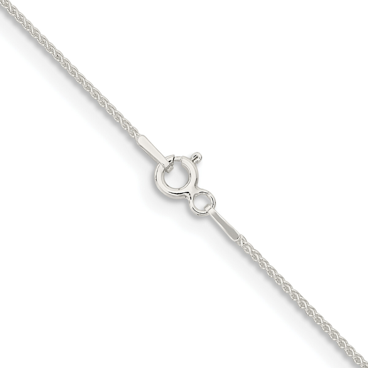 Sterling Silver Round Spiga Chain 16″, 18″, 20″, 22″, 24″, 26″, 28″, 36″ Lengths