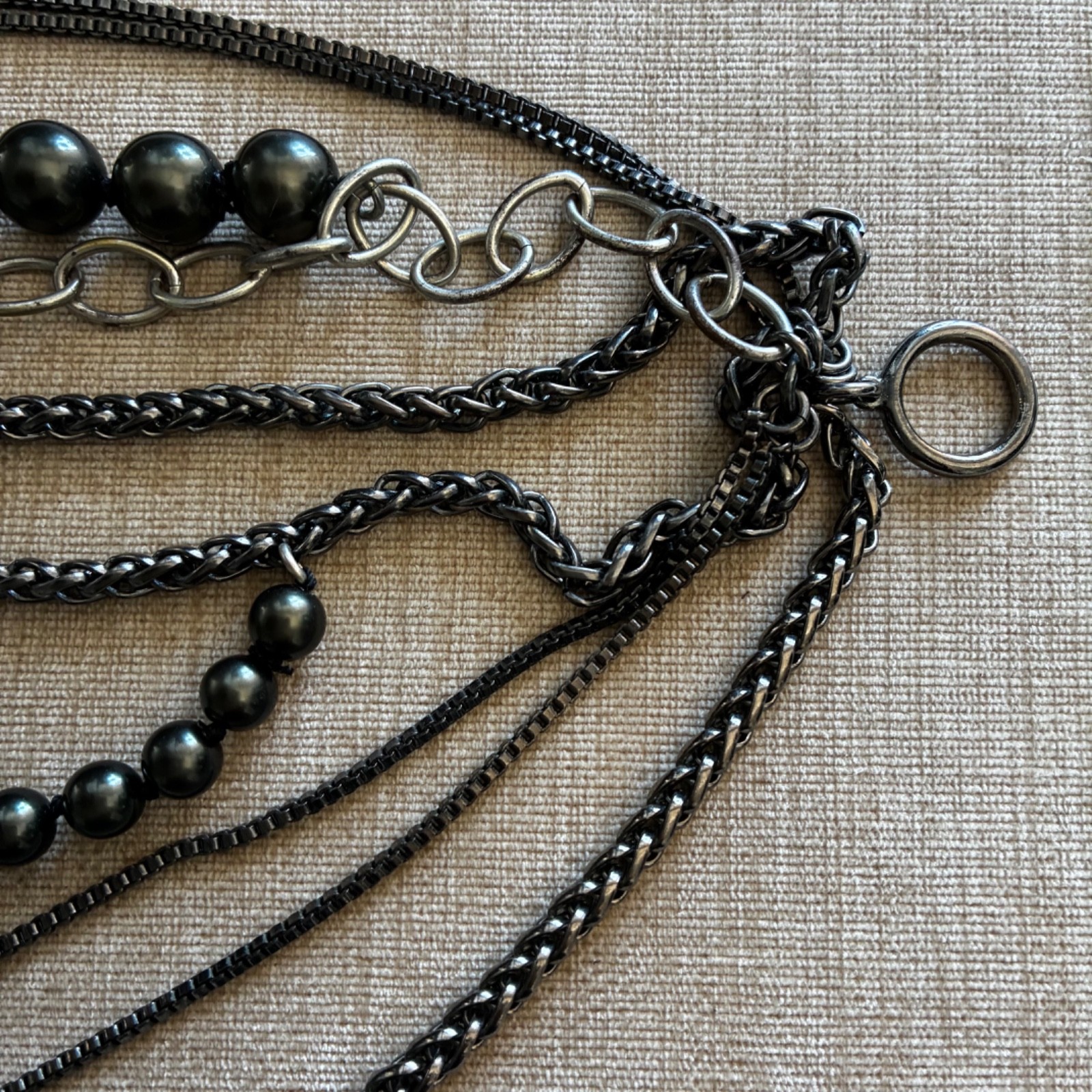 Black Pearl Statement Necklace