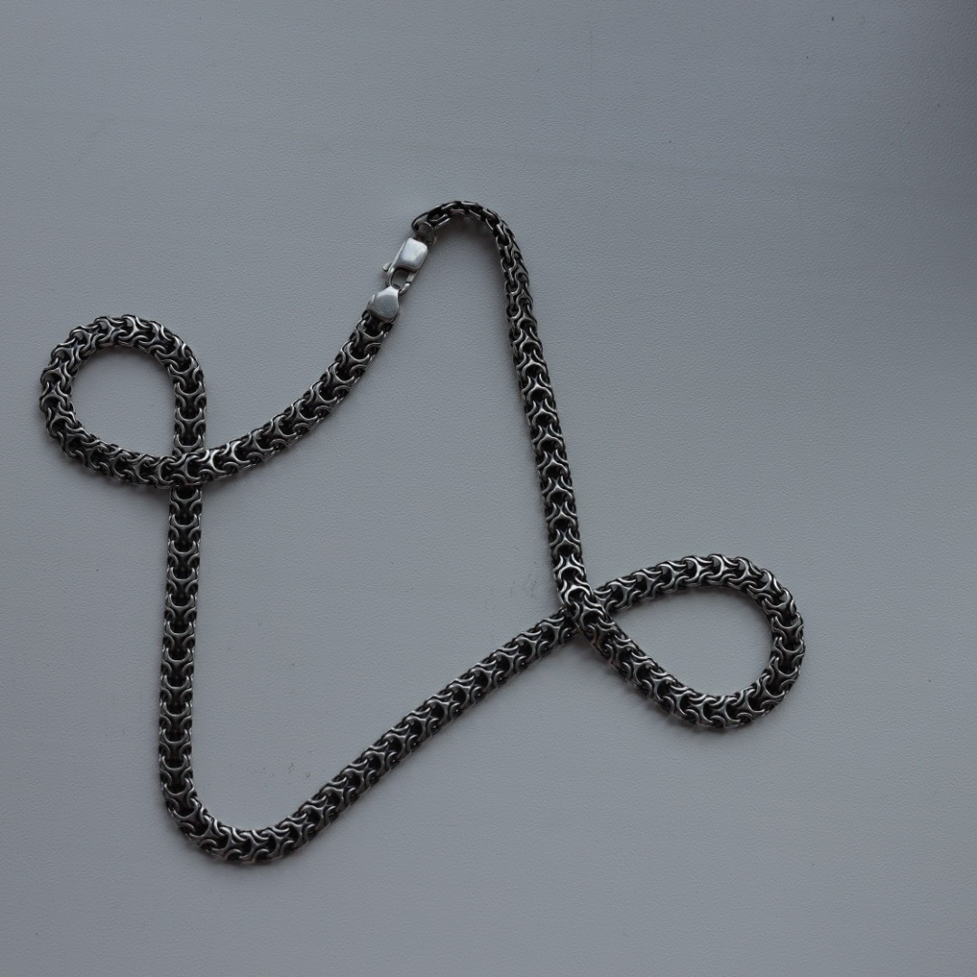 Solid 925 Sterling Silver Chain Necklace 65cm 25.6″ Heavy Mens 49.39g Jewelry
