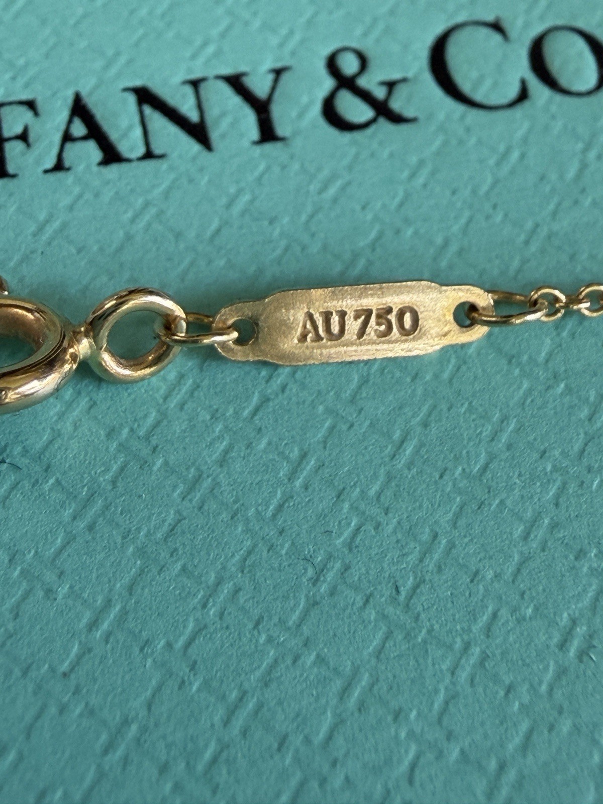 Tiffany & Co. 18k Yellow Gold Small T Smile Pendant Necklace 16.5” or 18.3”