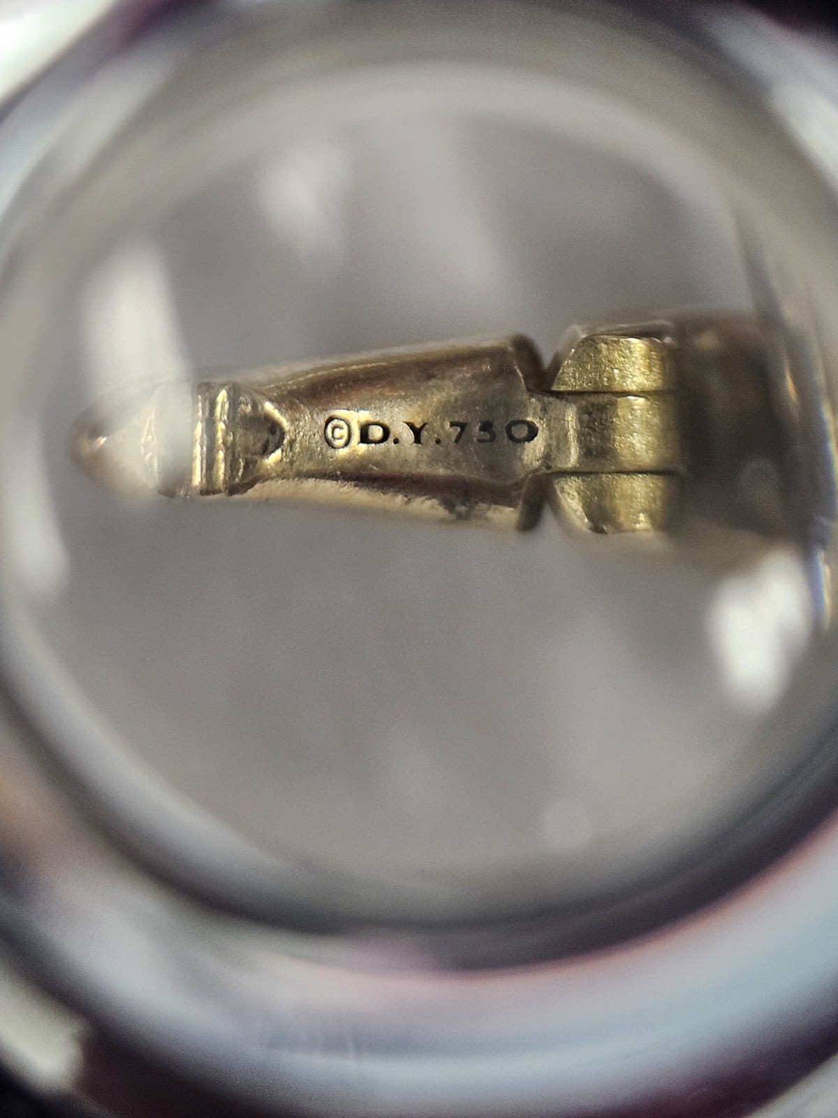 David Yurman 18k Yellow Gold Life & Death Duality Amulet Diamonds