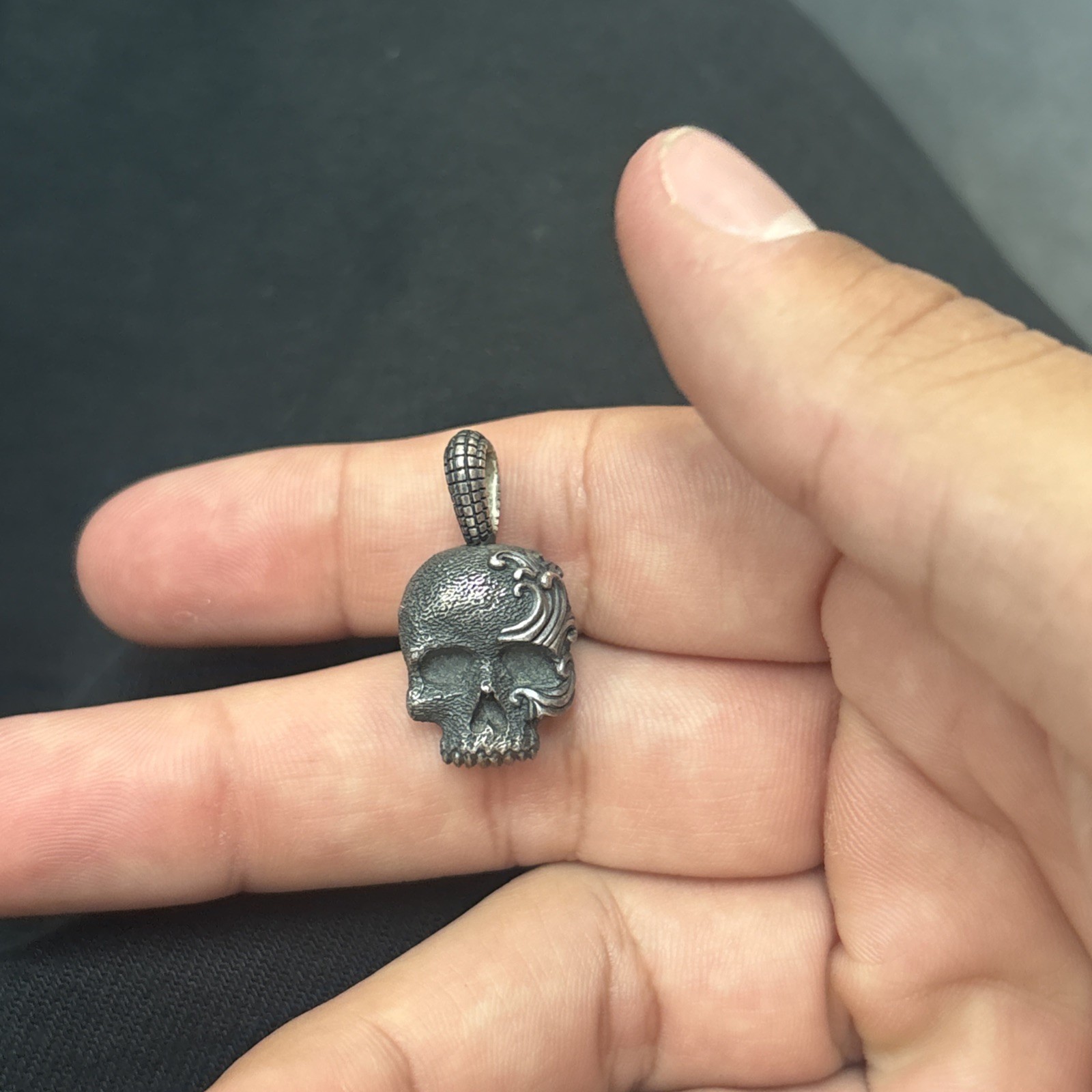 David Yurman Skull Pendant As Is 925 Sterling