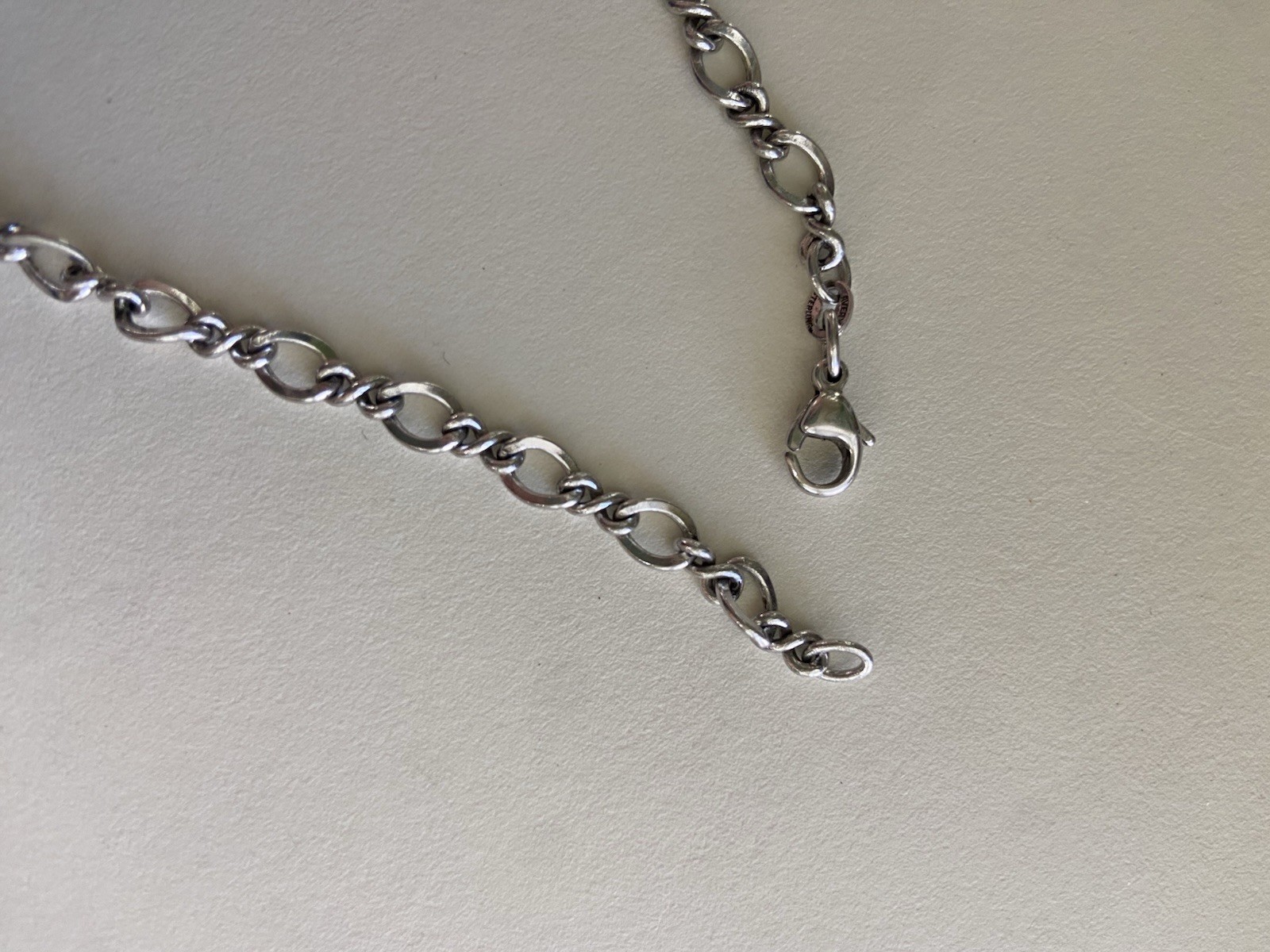 JAMES AVERY Retired Sterling Silver 925 Twist Chain Link Necklace 23in Excellent