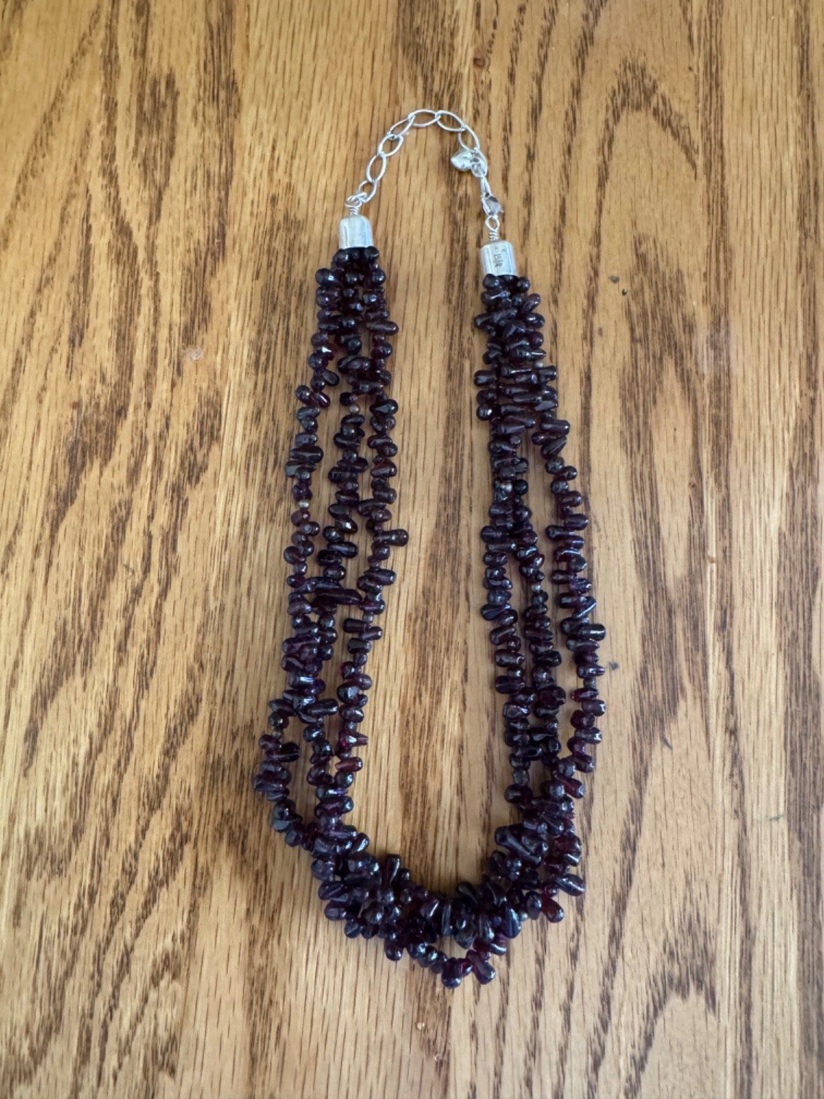 DTR Desert Rose Trading Jay King 3 Strand 925 Amethyst Nuggets 18.5” Necklace
