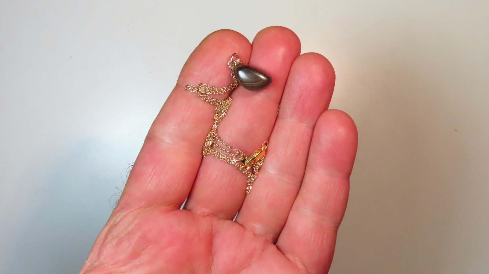 QLD BOULDER OPAL DOUBLET NECKLACE CHARM 9k YELLOW GOLD PENDANT HT OCA19309