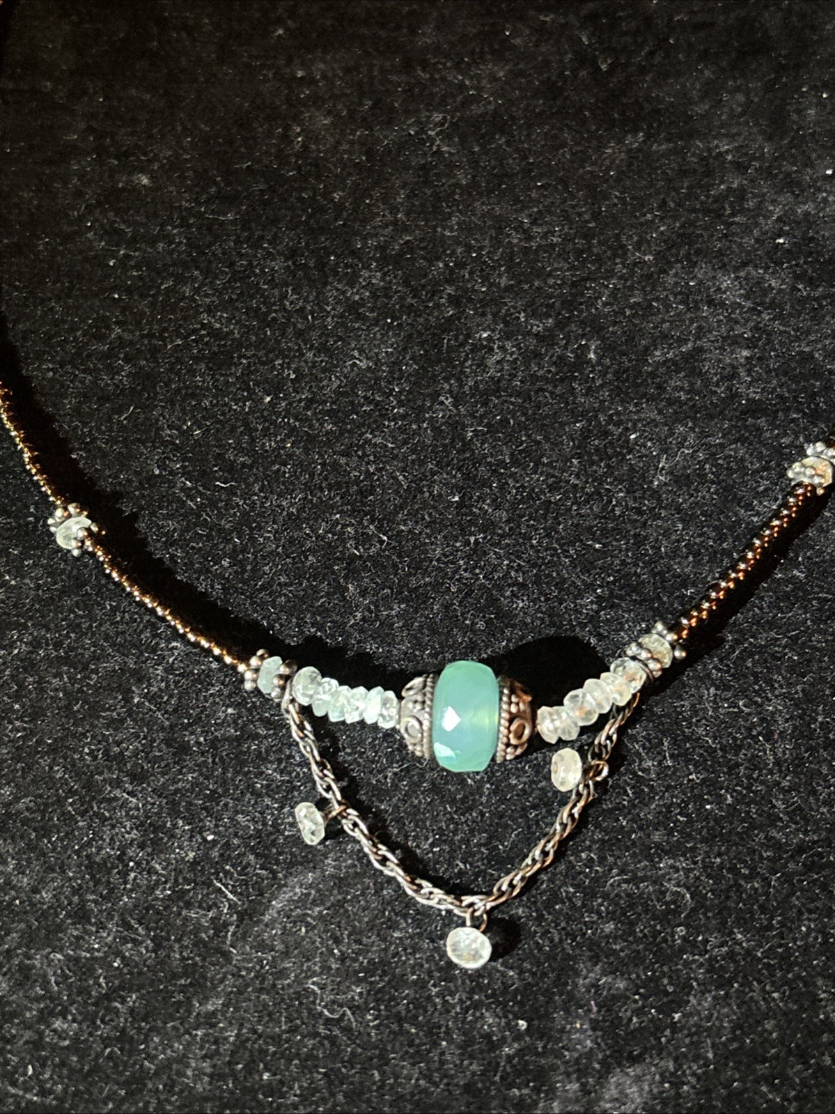 925 Sterling Silver Beaded Necklace Lobster Clasp Up To 17.5”