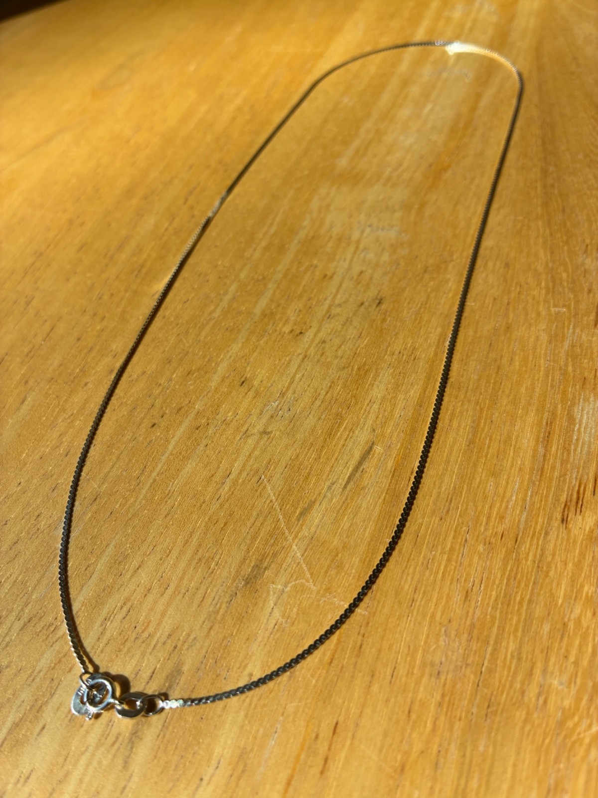 Sterling Silver 925 Flat Serpentine S-link Style Chain Necklace 20 inches x 1mm