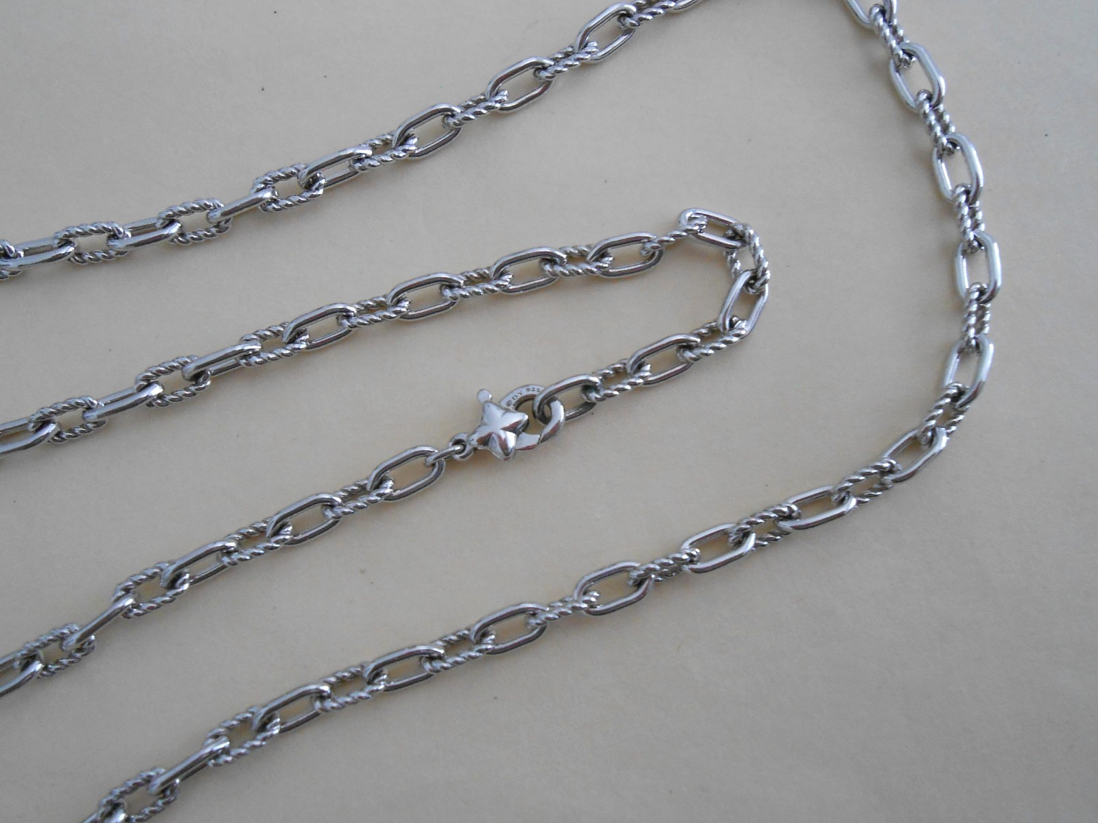 $395 David Yurman Sterling Silver 3mm Madison chain Necklace 18”