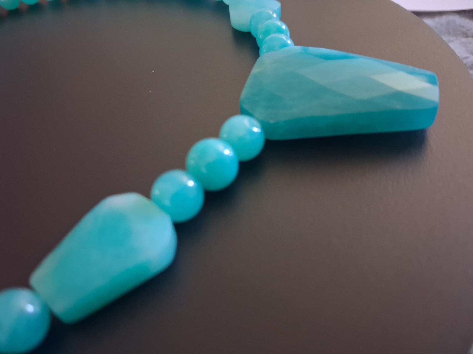 Jay King Amazonite Graduated Bead 9.25 Sterling Silver Necklace 18″L NWT