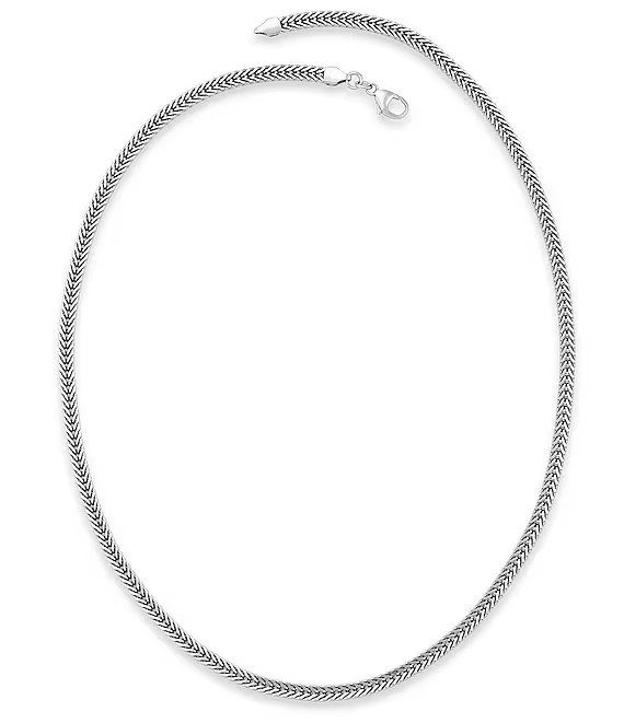 James Avery Rectangle Foxtail Necklace, Unisex 18 in.