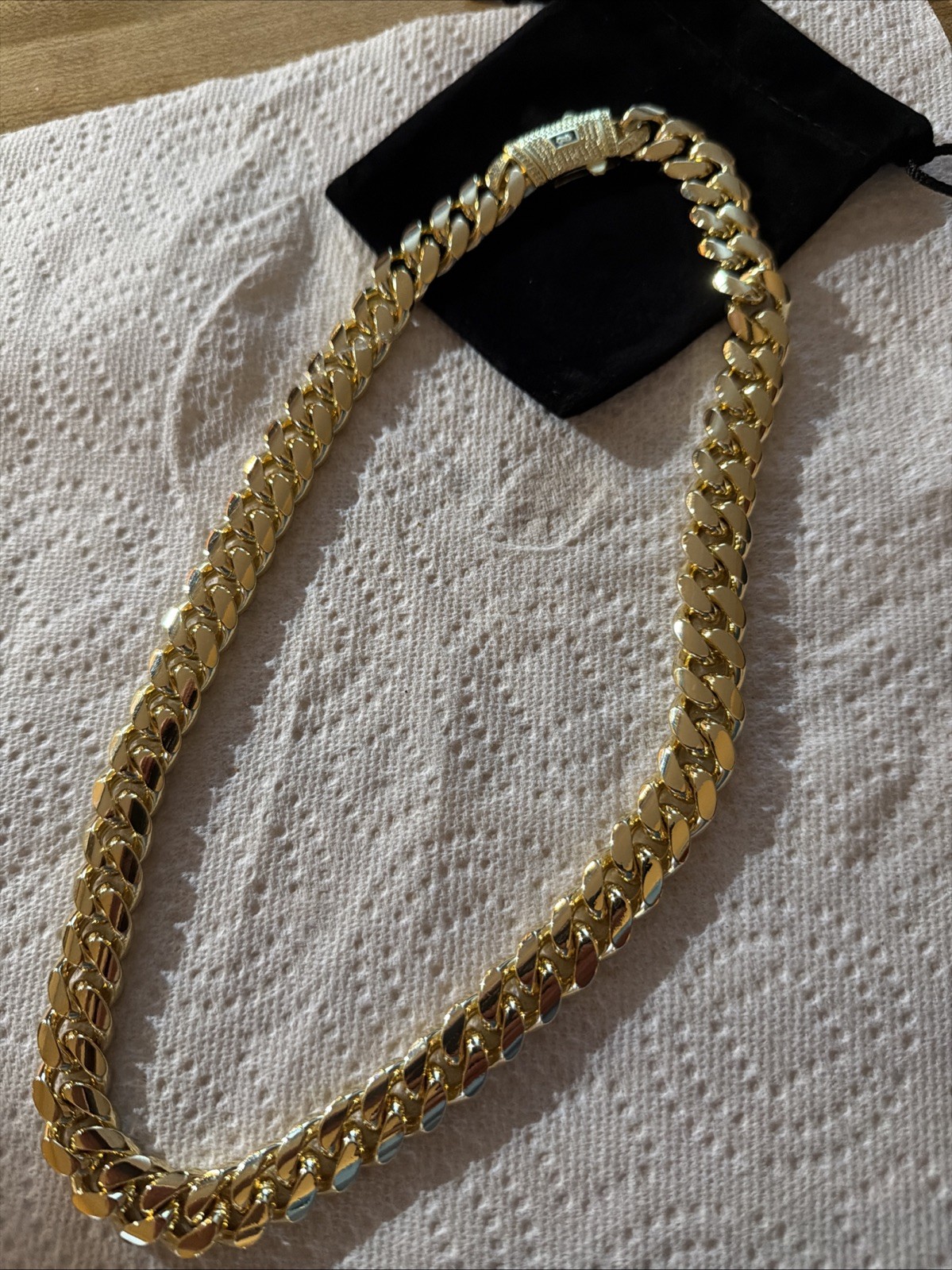 14k monaco cuban chain Gold Ion 22”