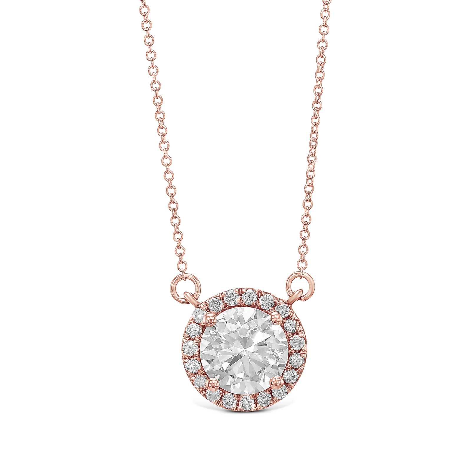 GIA Diamond Engagement Pendant VS1 E Round 1.64 Carat Lab Created CVD Eye Clean
