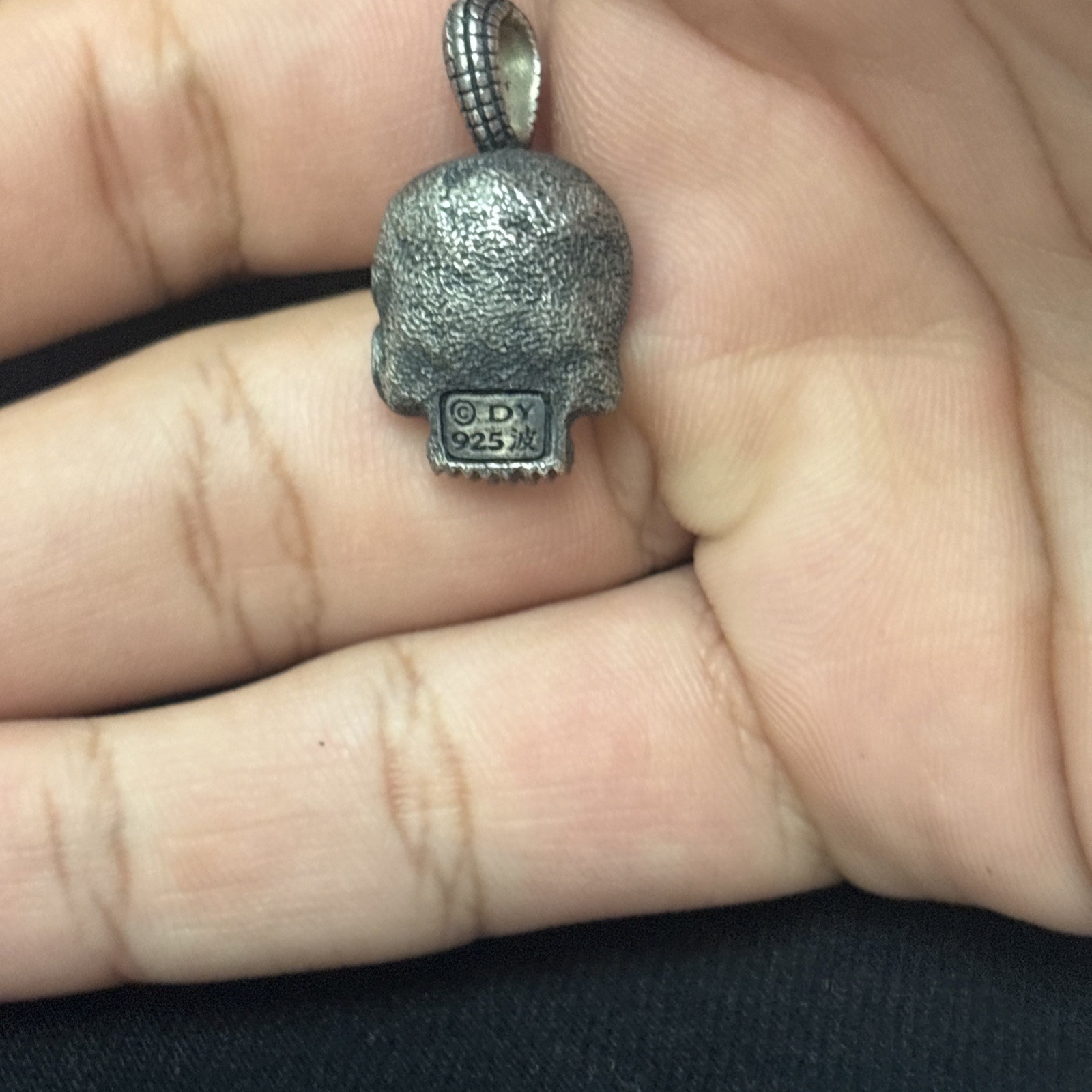 David Yurman Skull Pendant As Is 925 Sterling