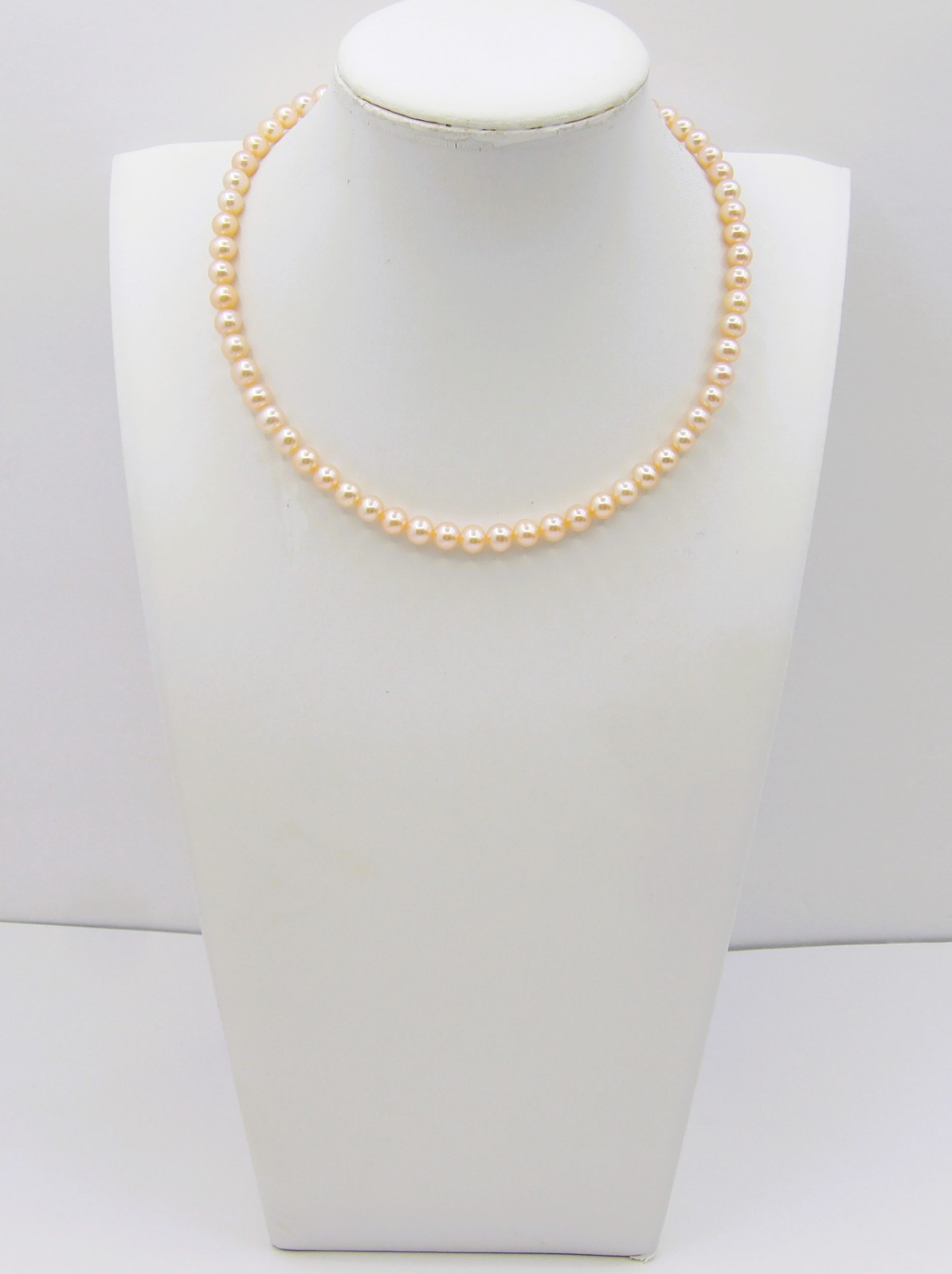 14″ inches High Quality Peach Potato Genuine Freshwater Pearl Necklace NK887