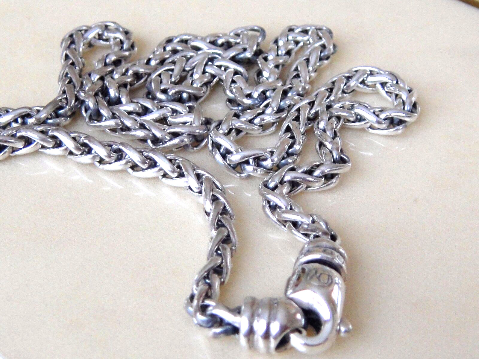 DAVID YURMAN SS WHEAT 4mm. CHAIN NECKLACE 18″