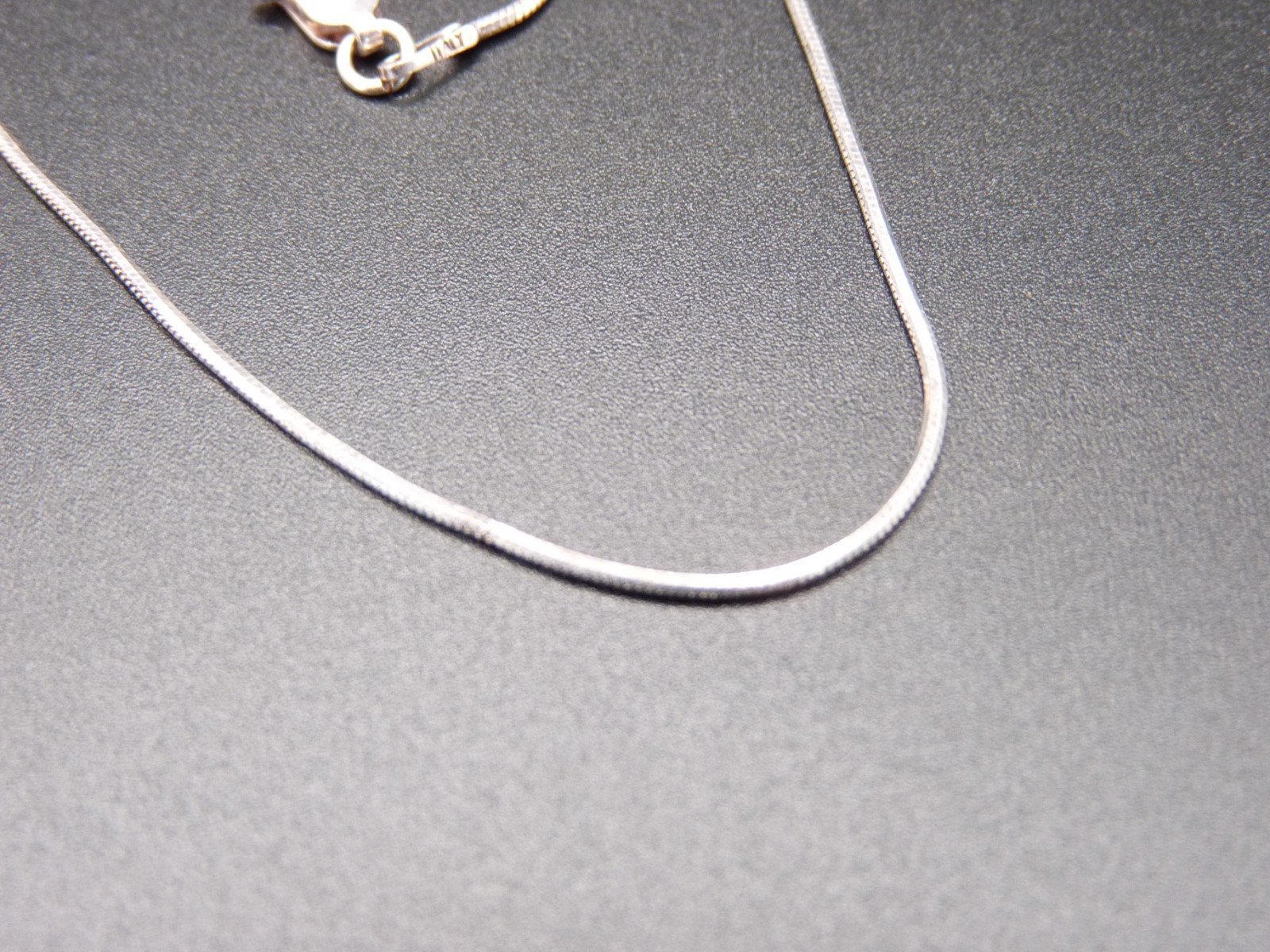 Sterling Silver 925 Box Chain 1mm Necklace 14″ Delicate Perfect Pendant Size