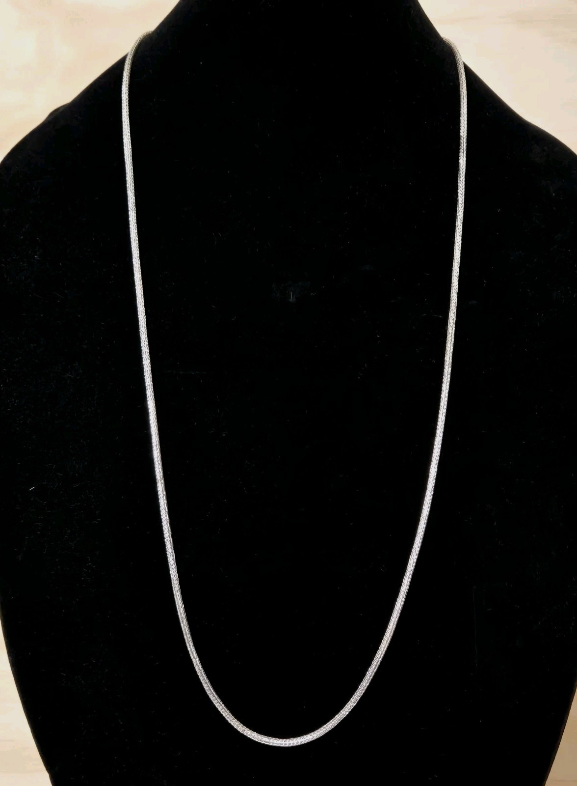 Bali Suarti Spiga Sterling Silver Thick Wheat Chain Necklace Silver 31″ 29.7g