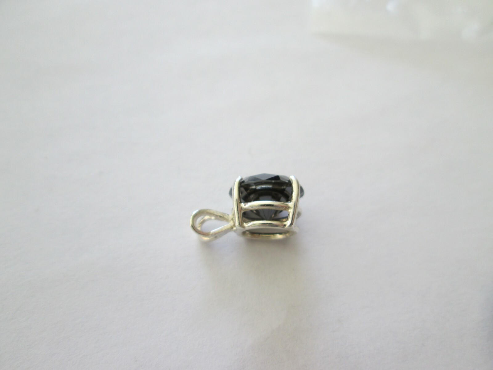 2.90ct BLACK DIAMOND NECKLACE,CERTIFICATE OF AUTHENTICITY,FREE DIAMOND TESTER