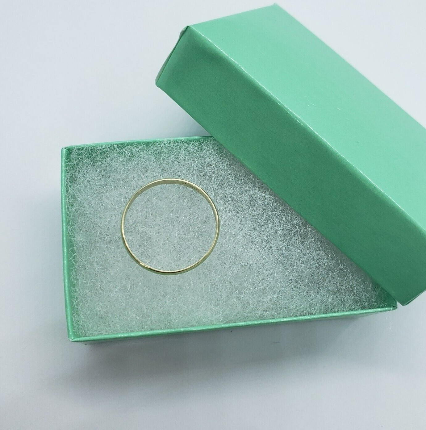 Authentic 10K Solid Yellow Gold Plain Knuckle Band Ring High Quality Sizes 2-7
