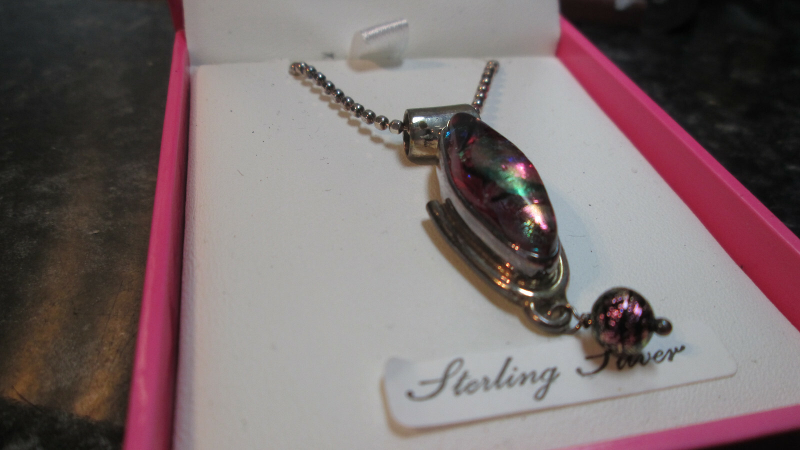 SILVER 925 NECKLACE WITH PENDANT 40CM