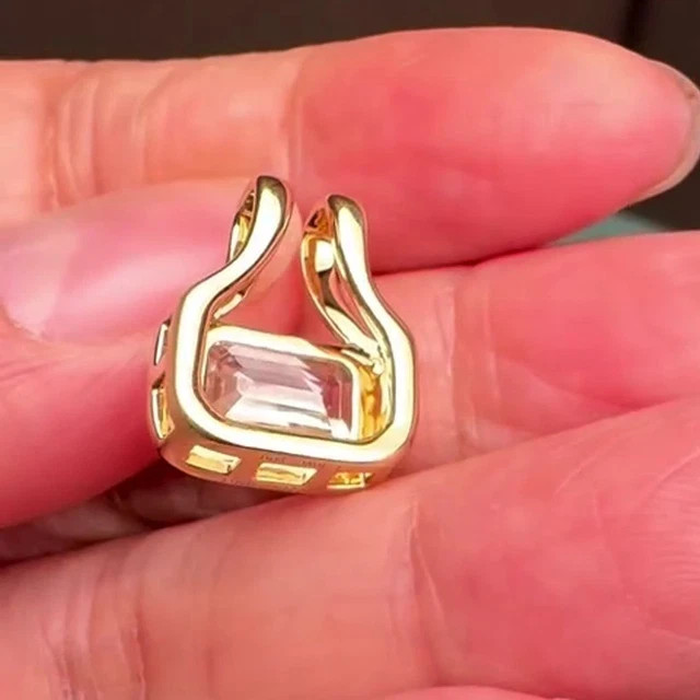 1.50Ct Emerald Cut Lab Created Diamond Gift Women Pendant 14k Yellow Gold Plated