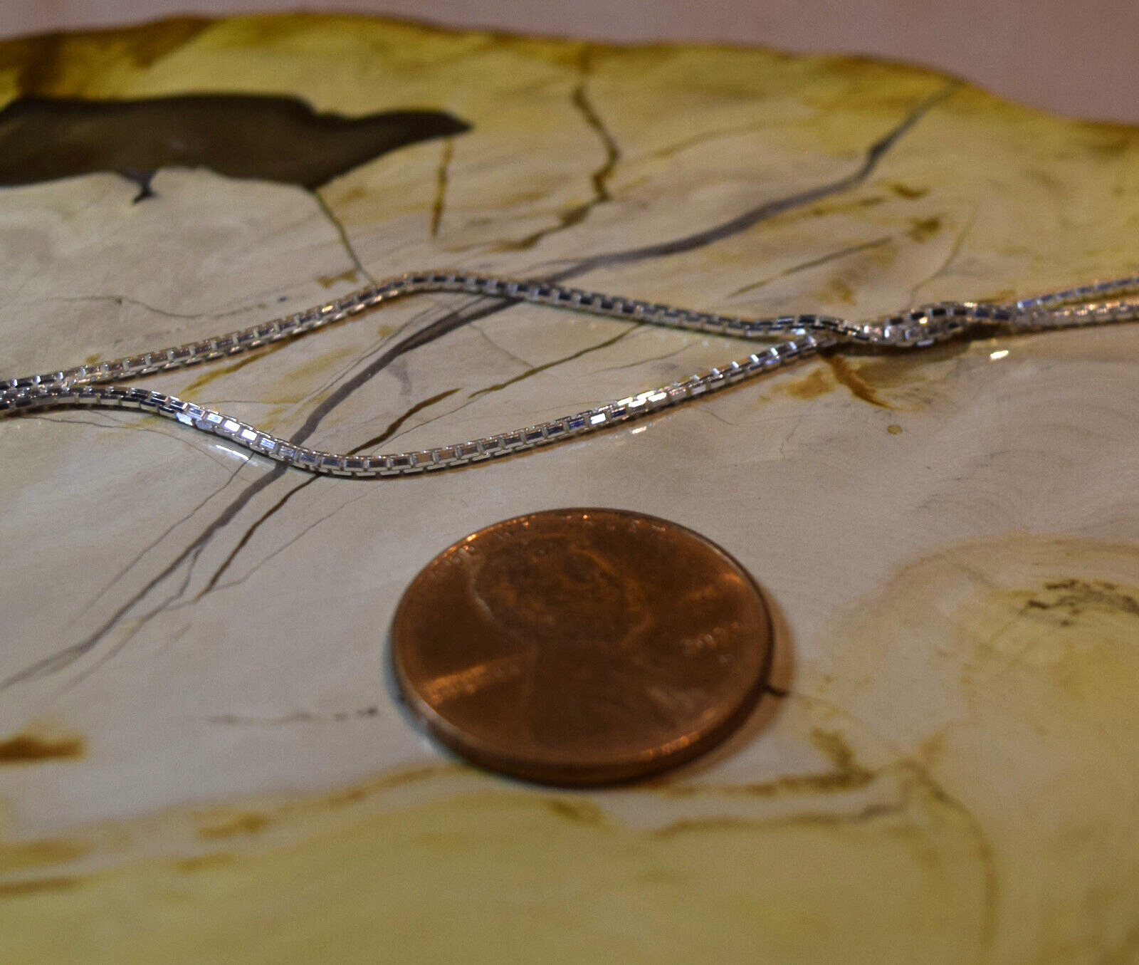 Adjustable 1mm 8 Sided Box Chain Necklace 925 Sterling Silver 16″ to 22″ Slide