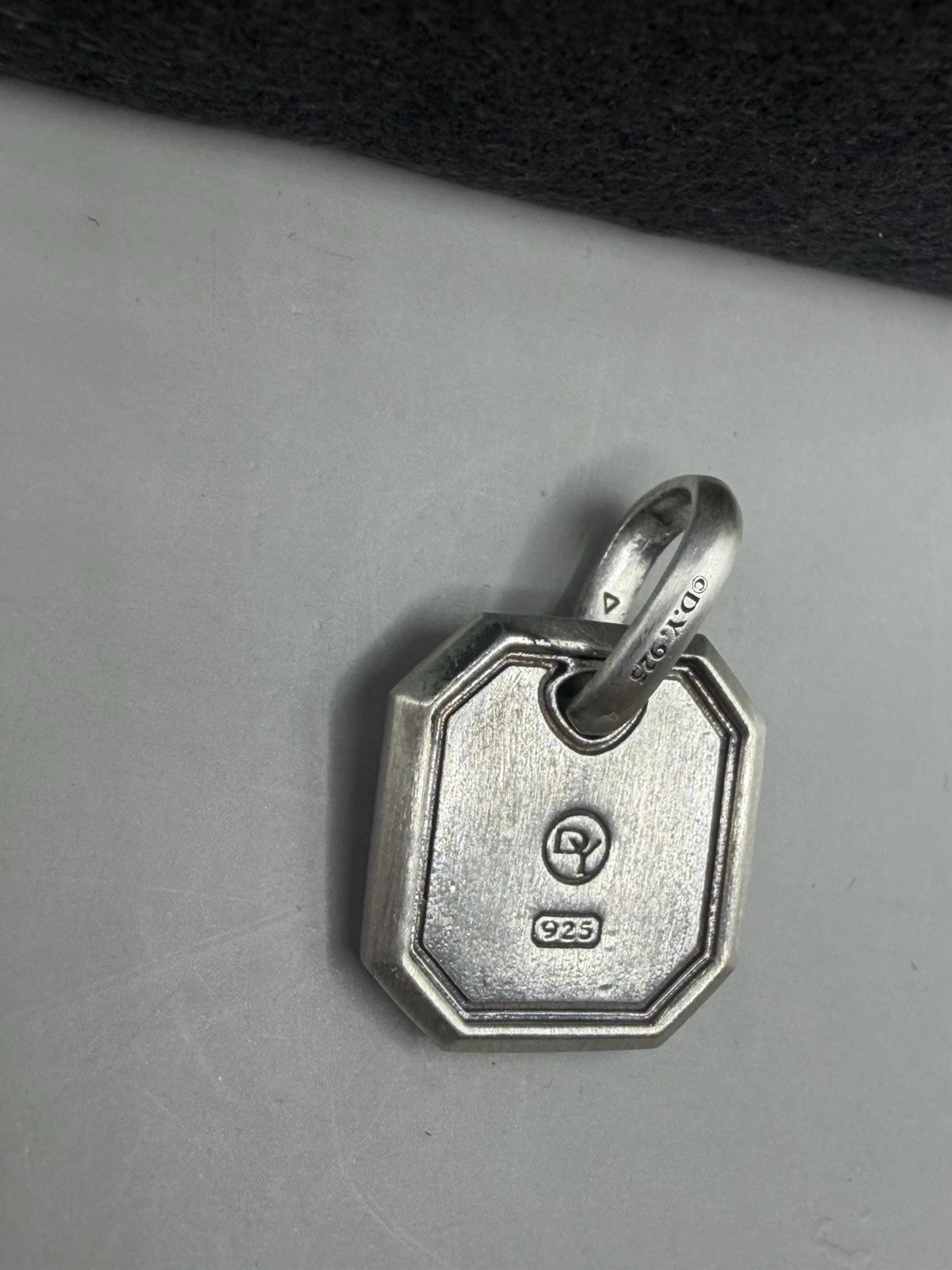 David Yurman Octagonal Amulet Sterling Silver, 15 mm