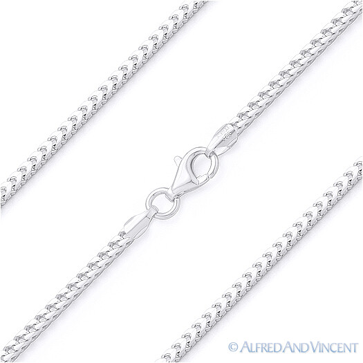 1.4mm Arrow Link Italian Franco Pesce Chain Italy .925 Sterling Silver Necklace