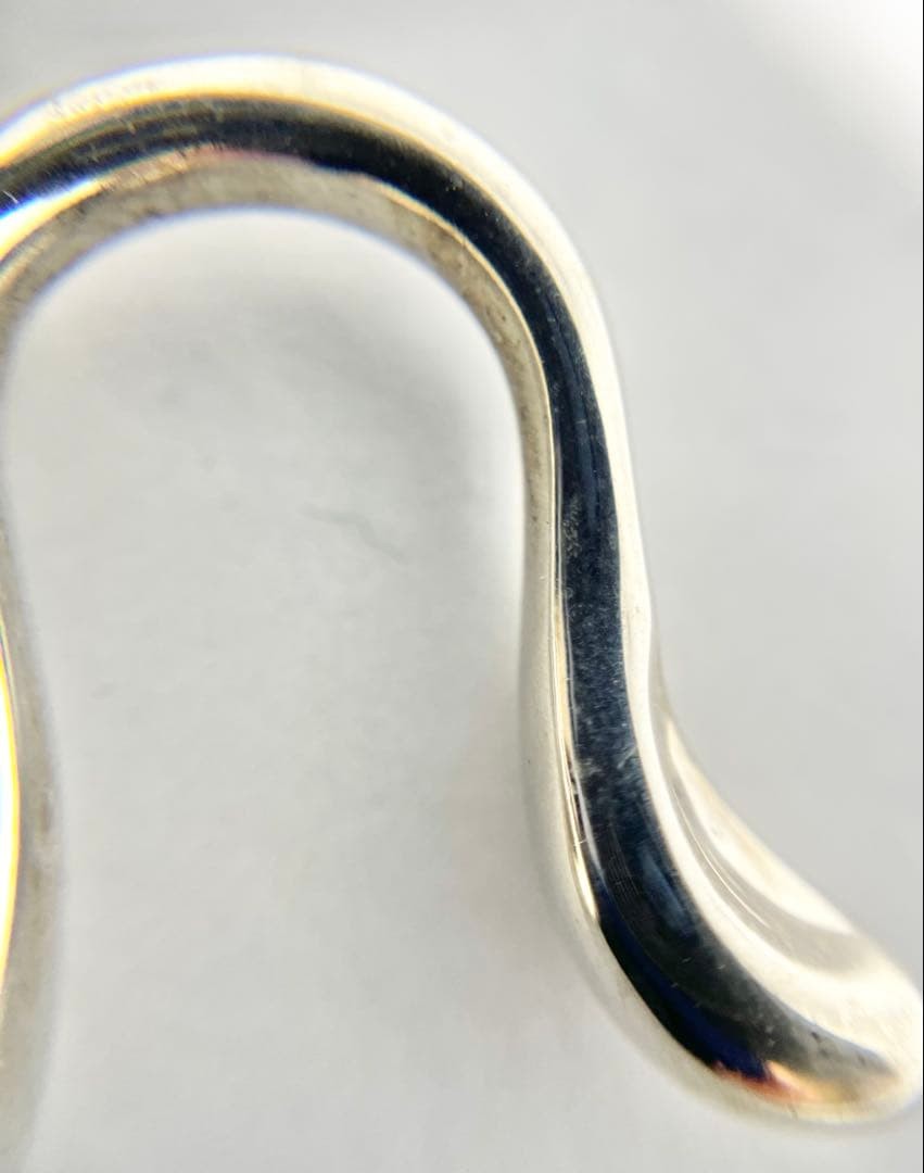 Tiffany & Co. Large Initial N Necklace Silver 925 Unisex Pre-Owned