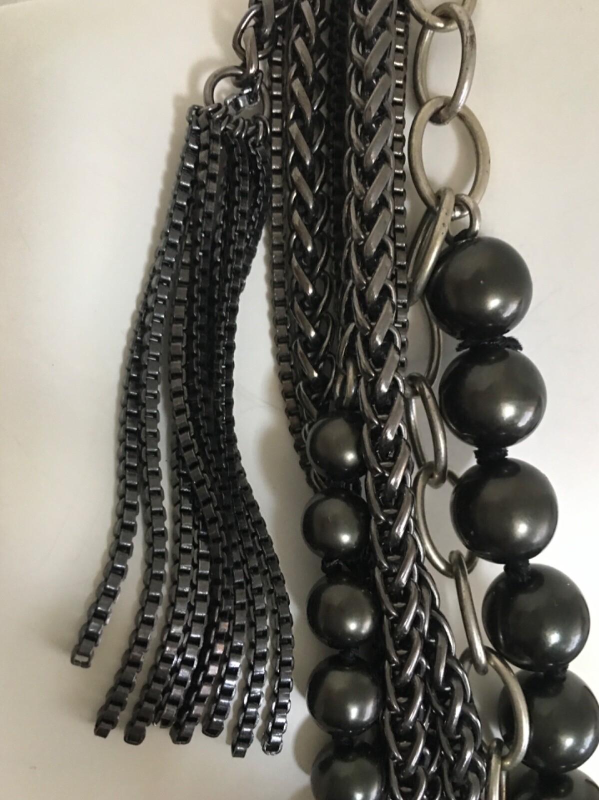 Black Pearl Statement Necklace