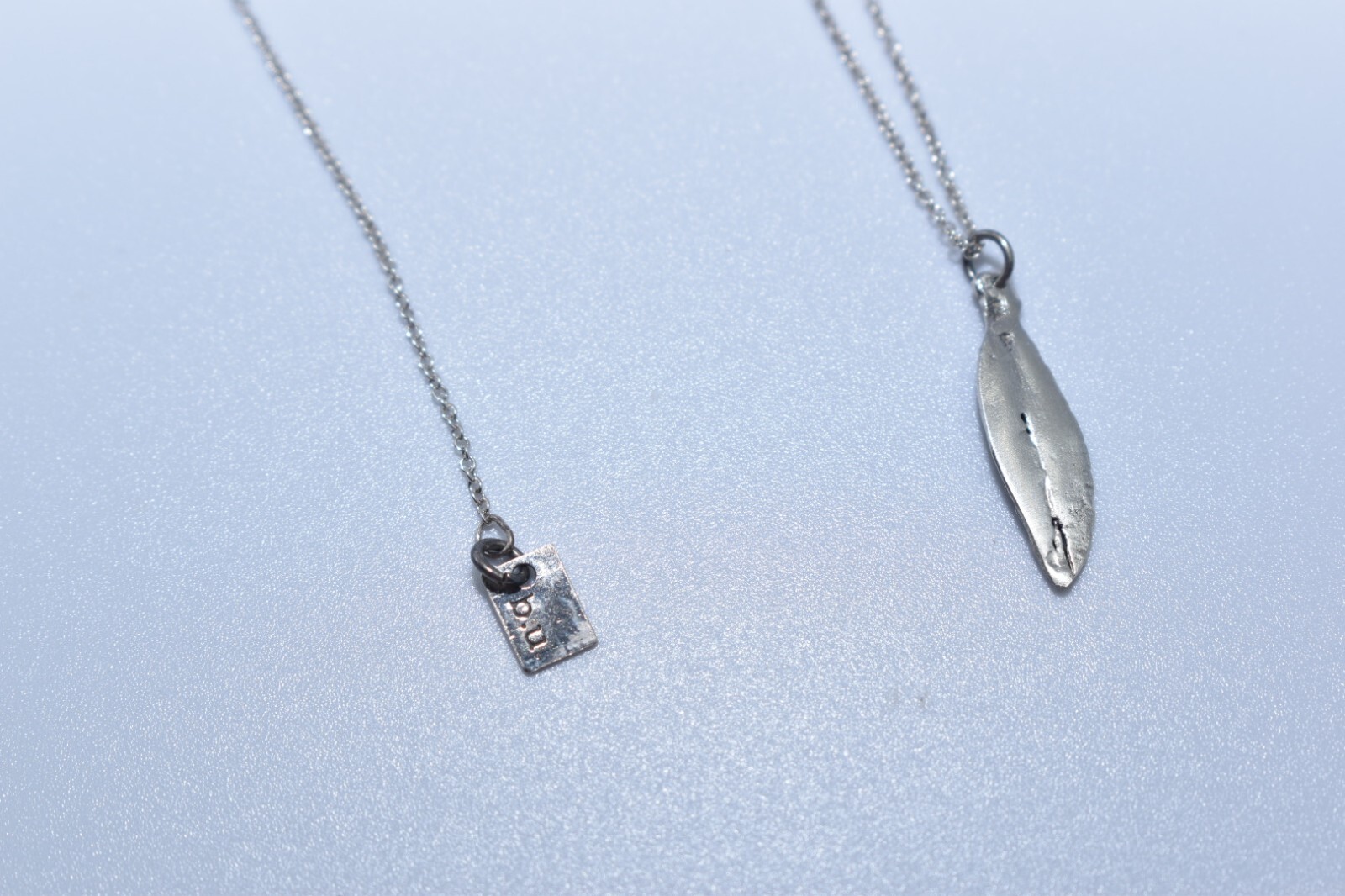 Sterling Silver B.U. Guardian Angel Necklace Feather Pendant Inspiration Jewelry
