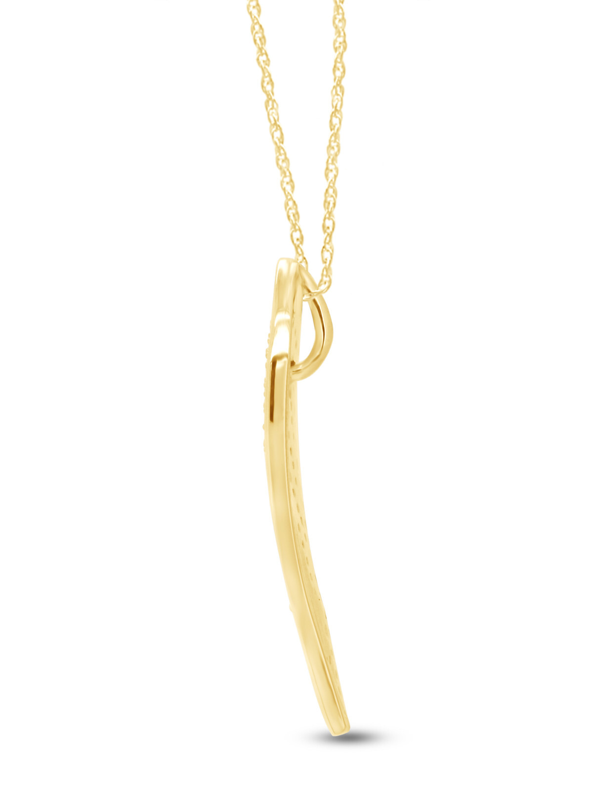 1/3ct White & Black Real Diamond Angel Wing Pendant Necklace 14K Gold, 18″ Chain