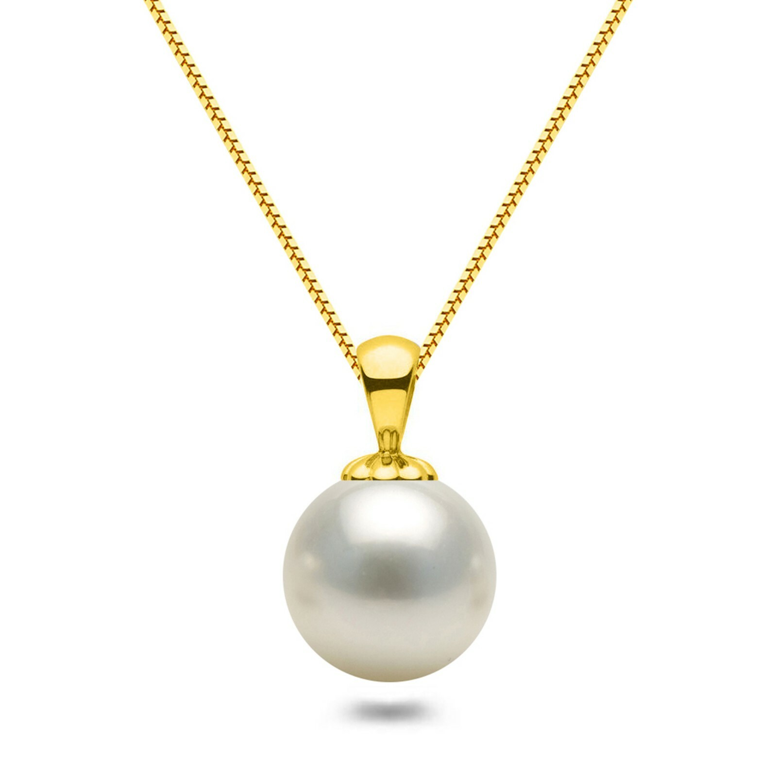 Japanese Akoya Pearl Pendant AAAA Graded White Pearl Necklace Silver Settings
