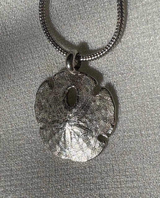 Sand Dollar 925 pendant cast from the real thing Natural Art Original by JKL 50