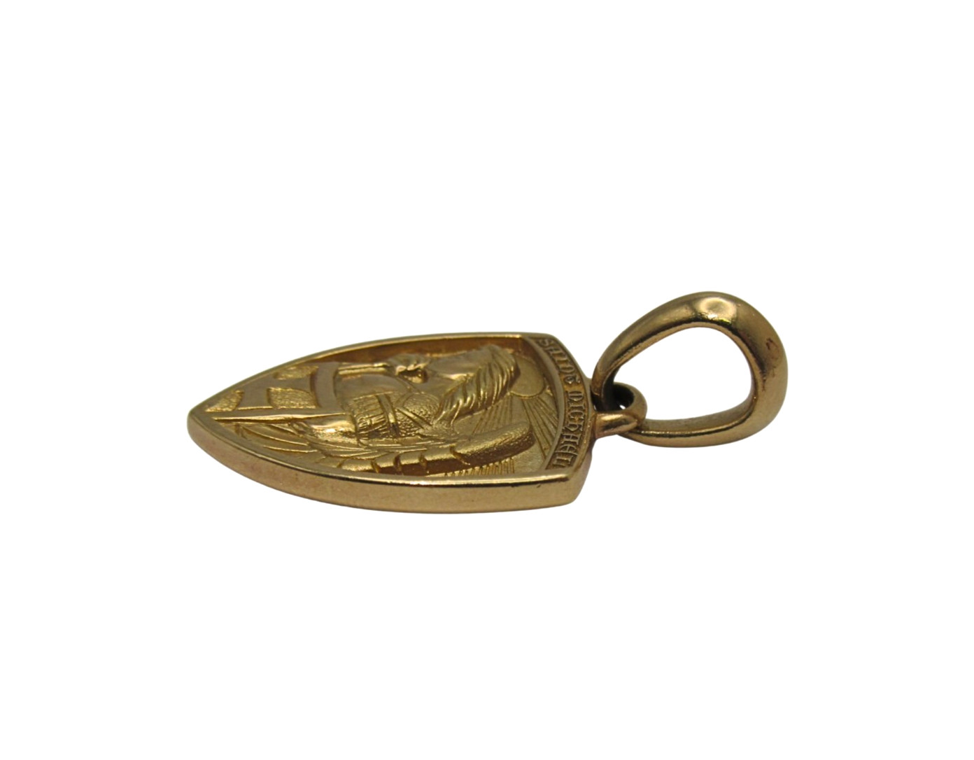 David Yurman 18K Yellow Gold St. Michael Amulet Pendant