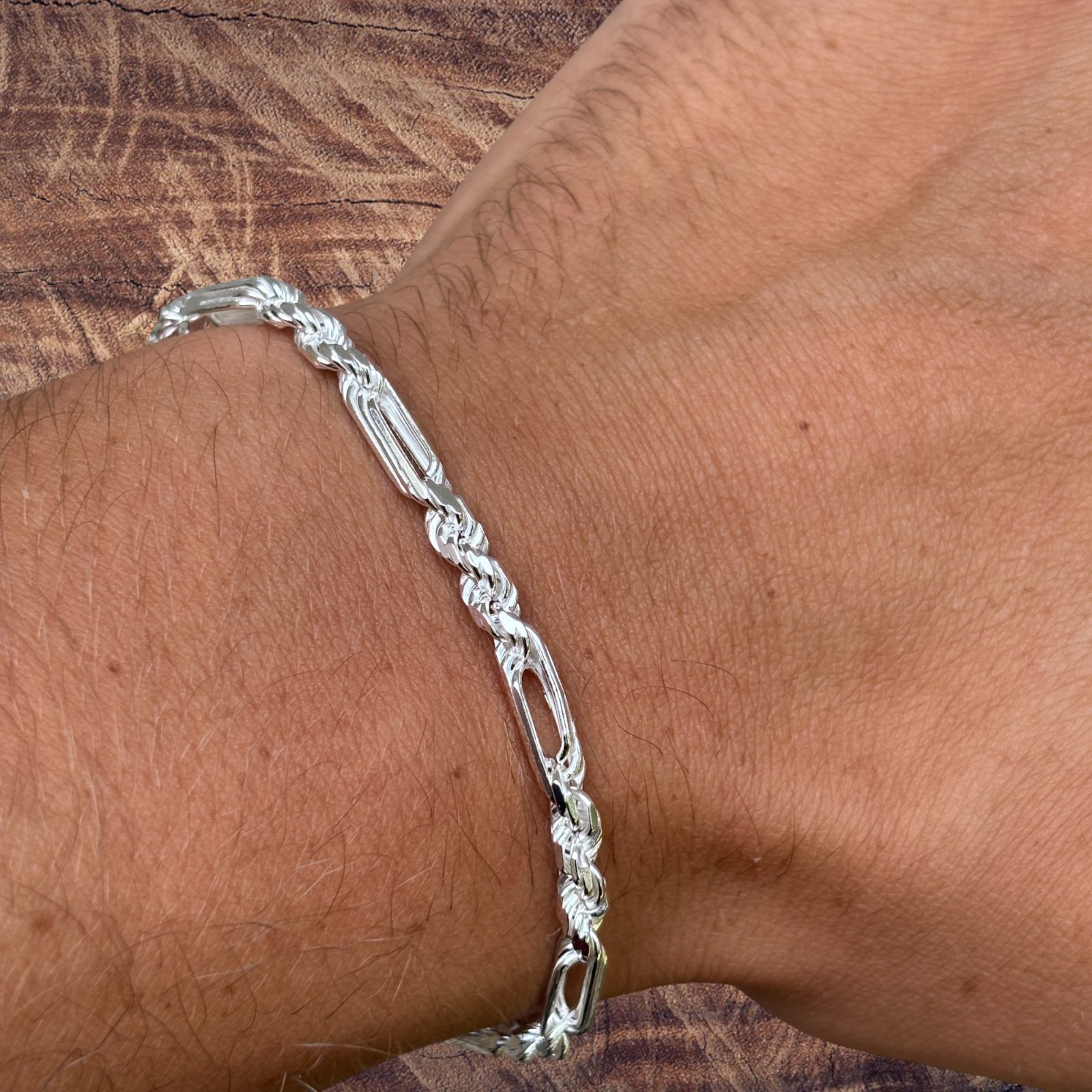 4mm Figarope Milano Bracelet – Solid 925 Sterling Silver Or 14k Gold Vermeil