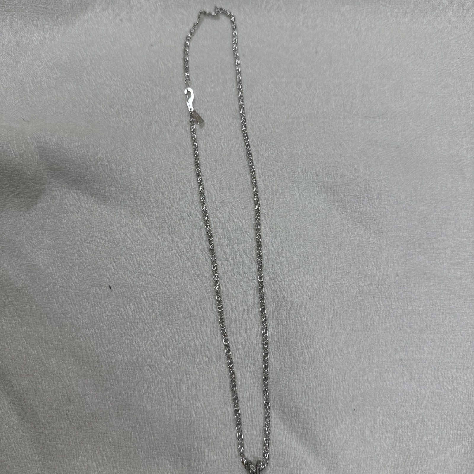 925 Silver Plated Diamond Cut Rope Chain Necklace Red Pendant