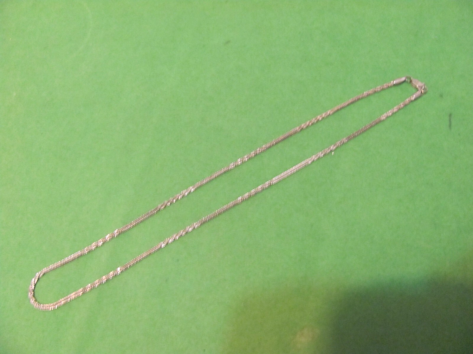 Vintage 925 Sterling Silver Chain Necklace. 8.7g.