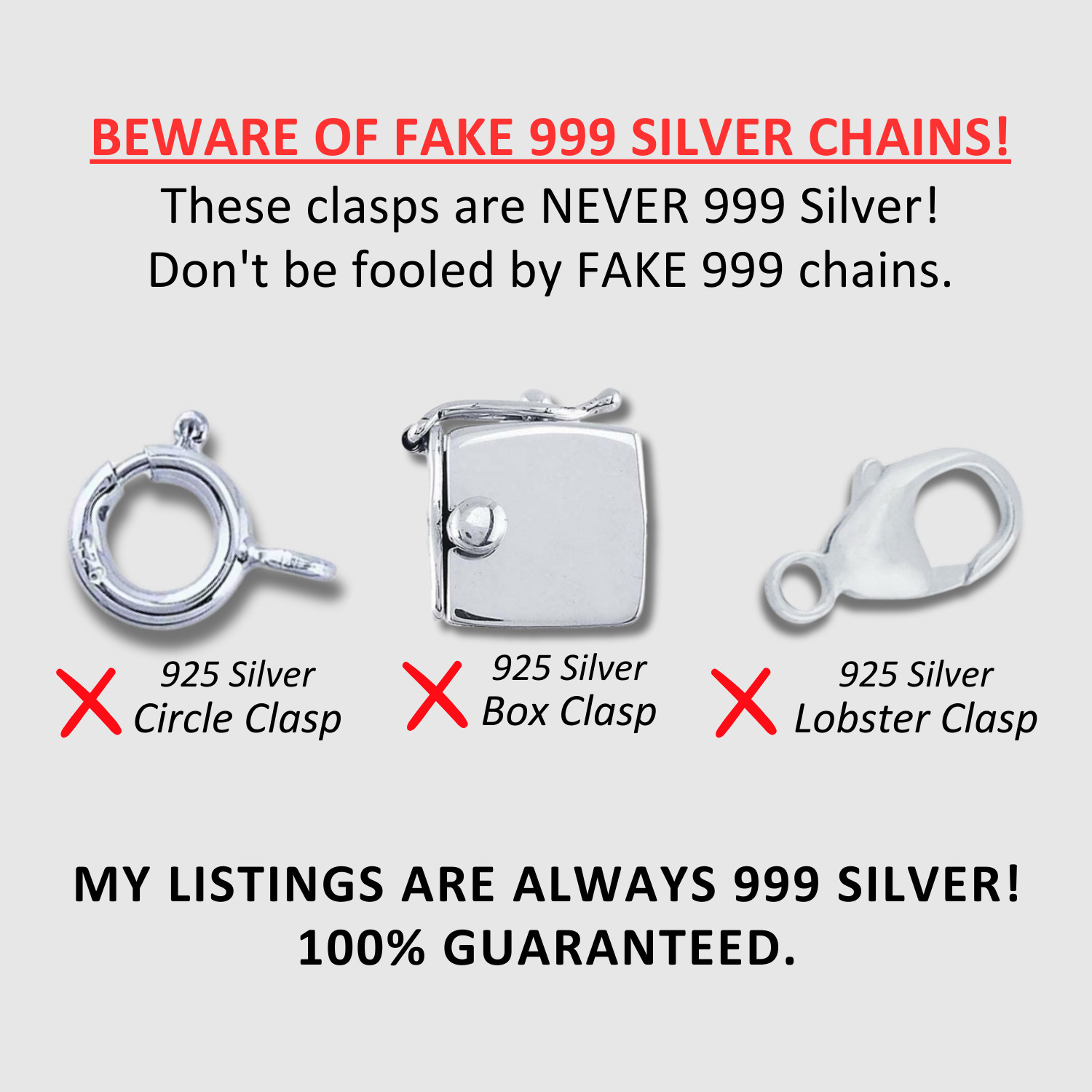 999 Silver ANCHOR LINK CHAIN NECKLACE | Handmade, Never Rusts, Customized Luxury