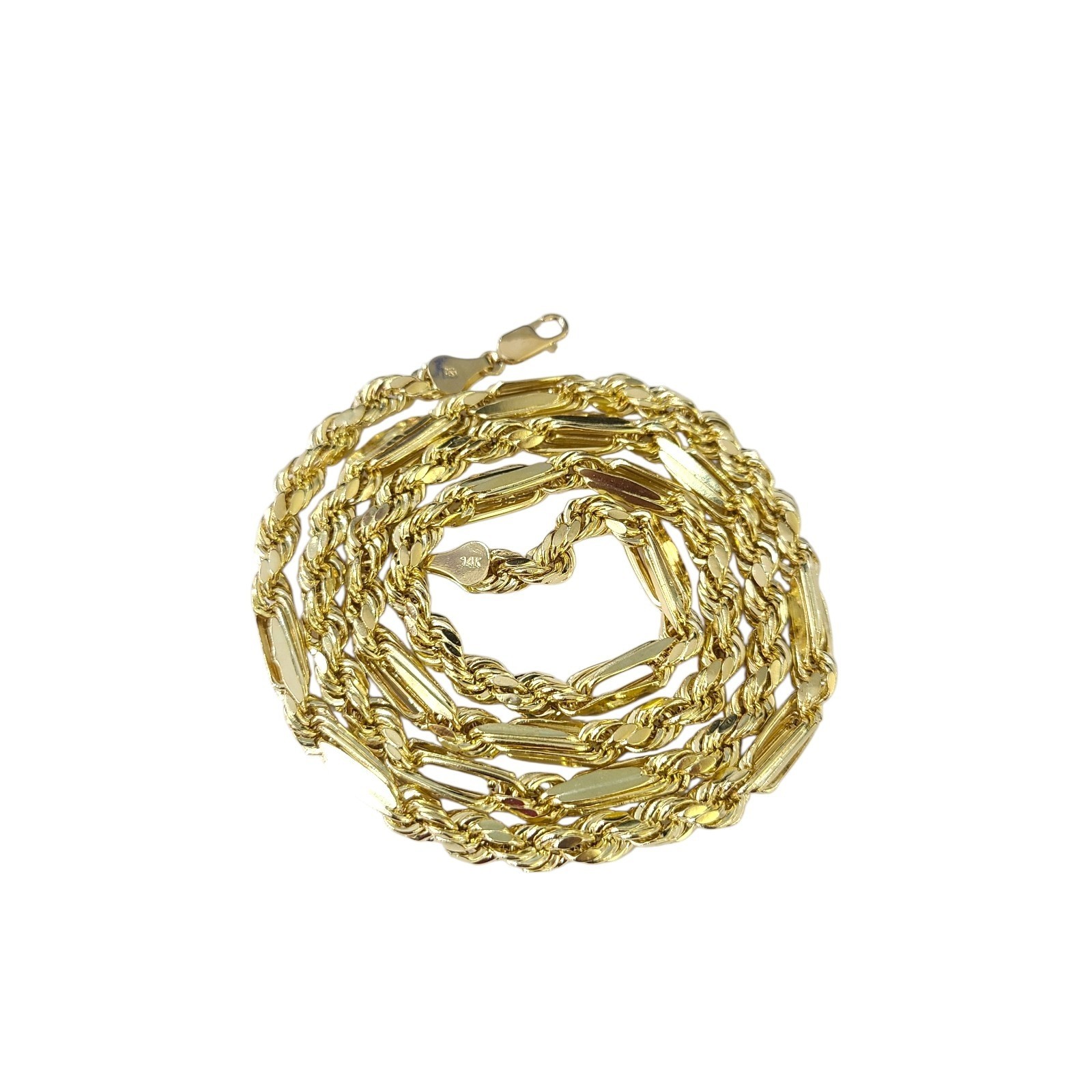 Real 14k Yellow Gold Milano Rope Chain 6mm Necklace 18″-30″ in Men Women