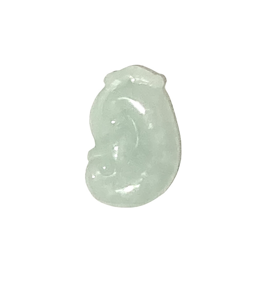 Pendant Jade Light Apple Green 22mm x 14mm