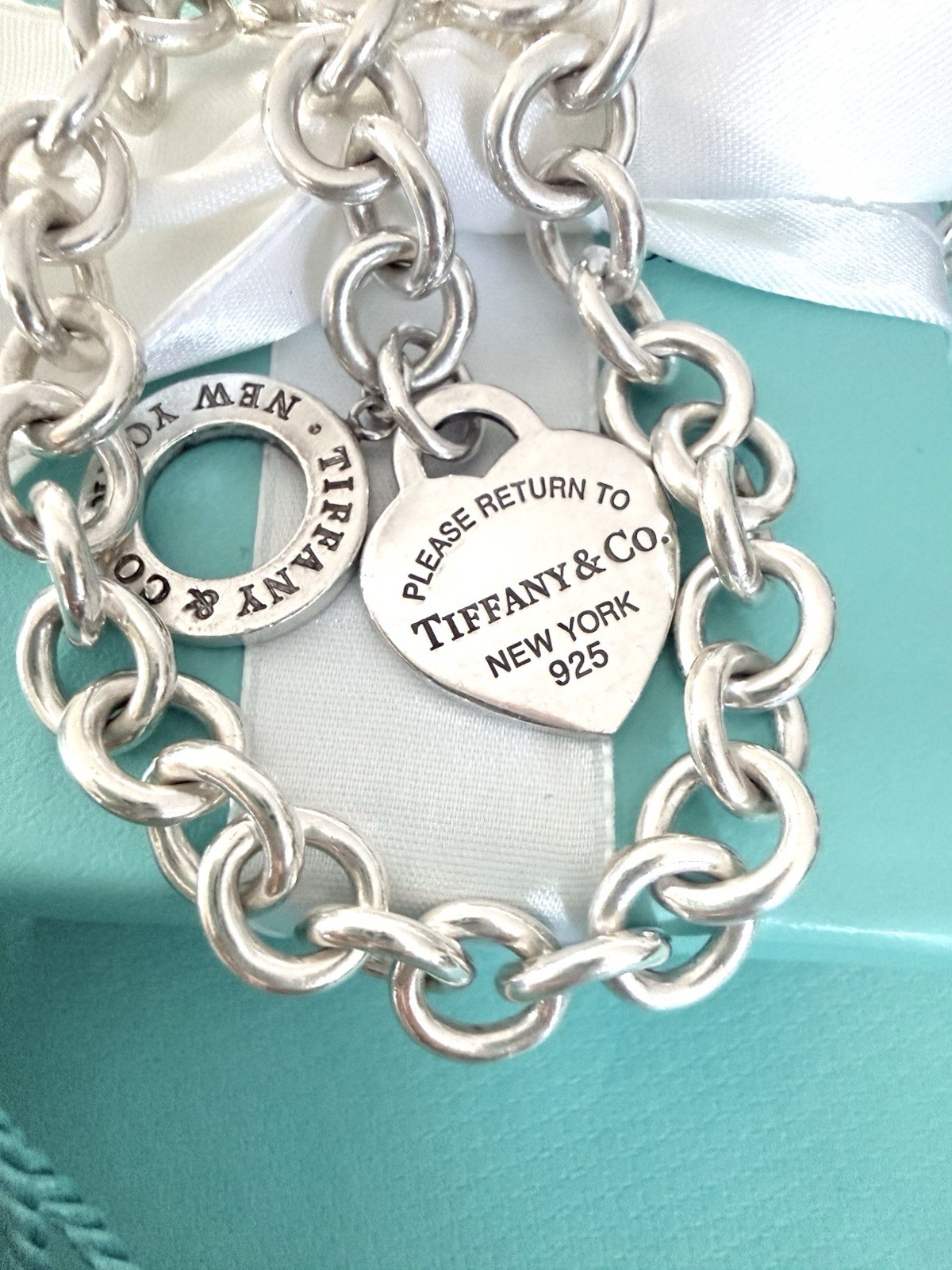 Tiffany & Co Return to Tiffany Heart Pendant Toggle Necklace Silver 15.5″