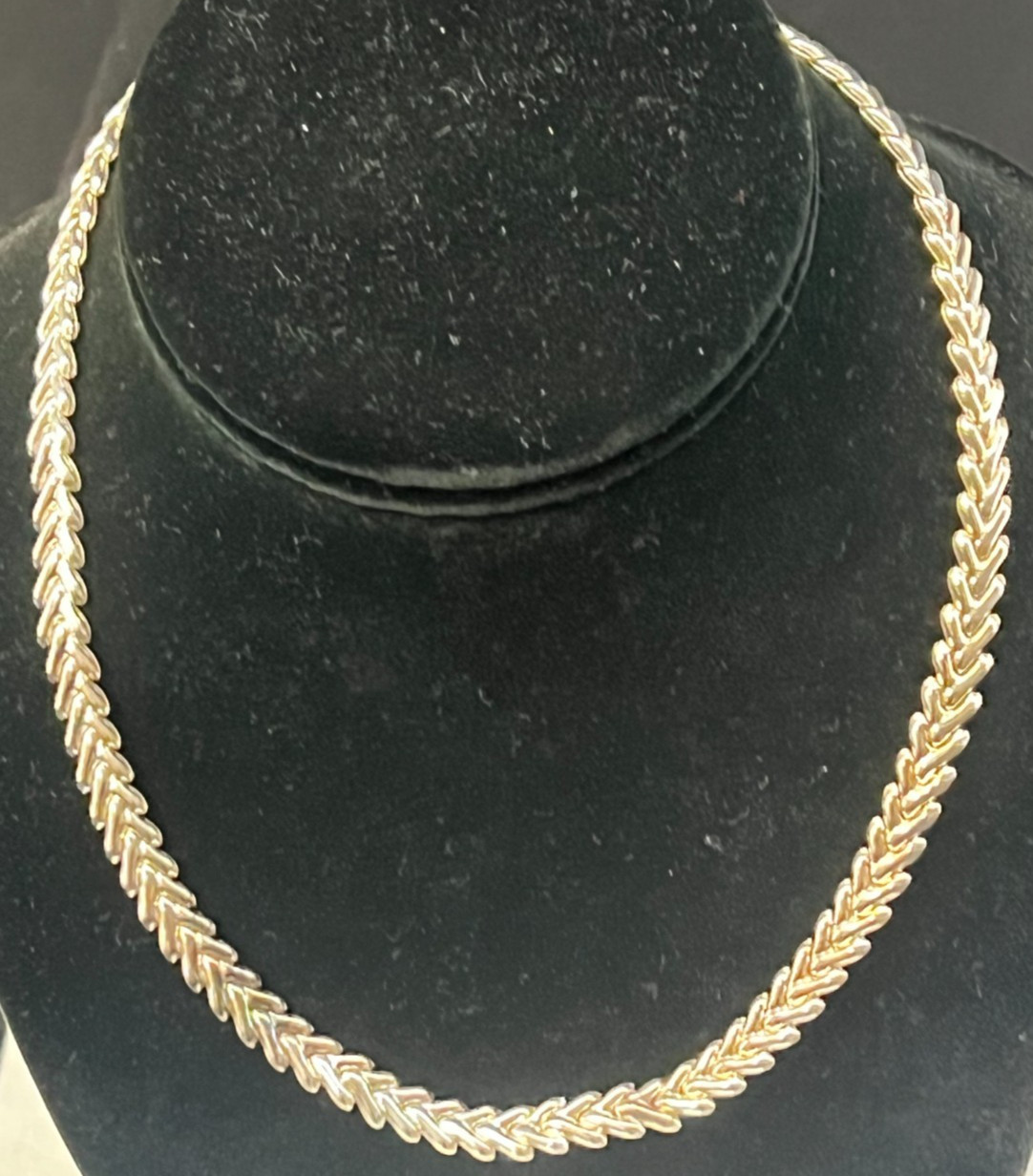 VTG Milor Sterling Silver 925 Chevron Chain 18″ Length 21.2 Grams Italy Arrows