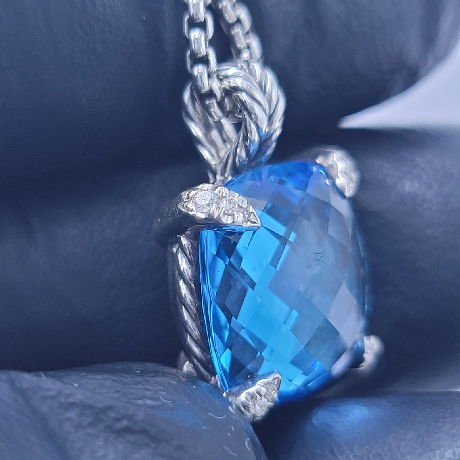 david yurman chatelaine pave diamond necklace