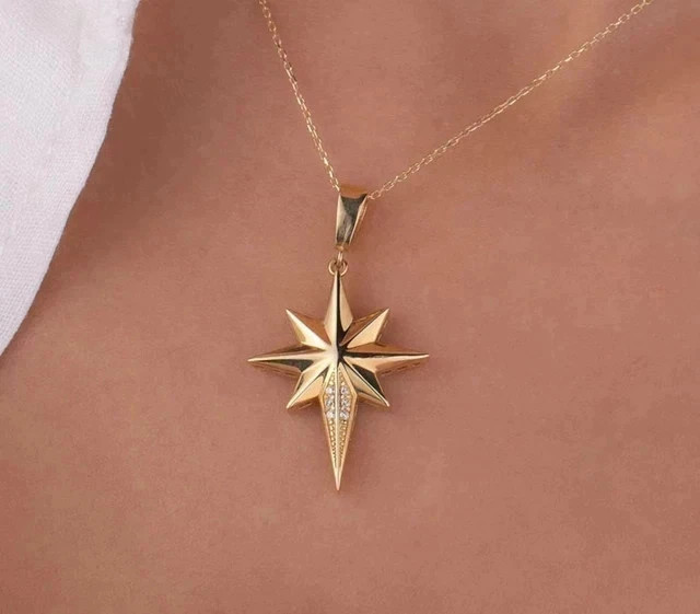 0.20 Ct Lab Created Diamond Women’s Pendant 14K Yellow Gold Plated